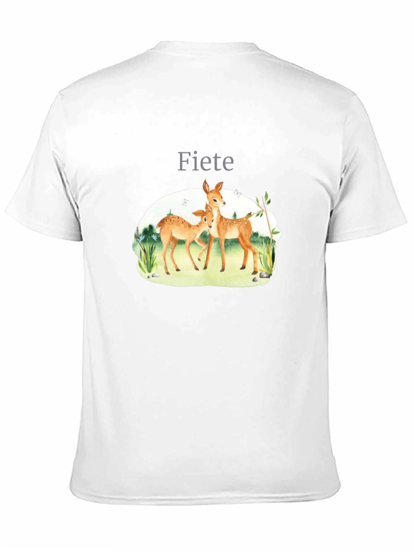 Black Fiete Deer Graphic Black T-Shirt view 11