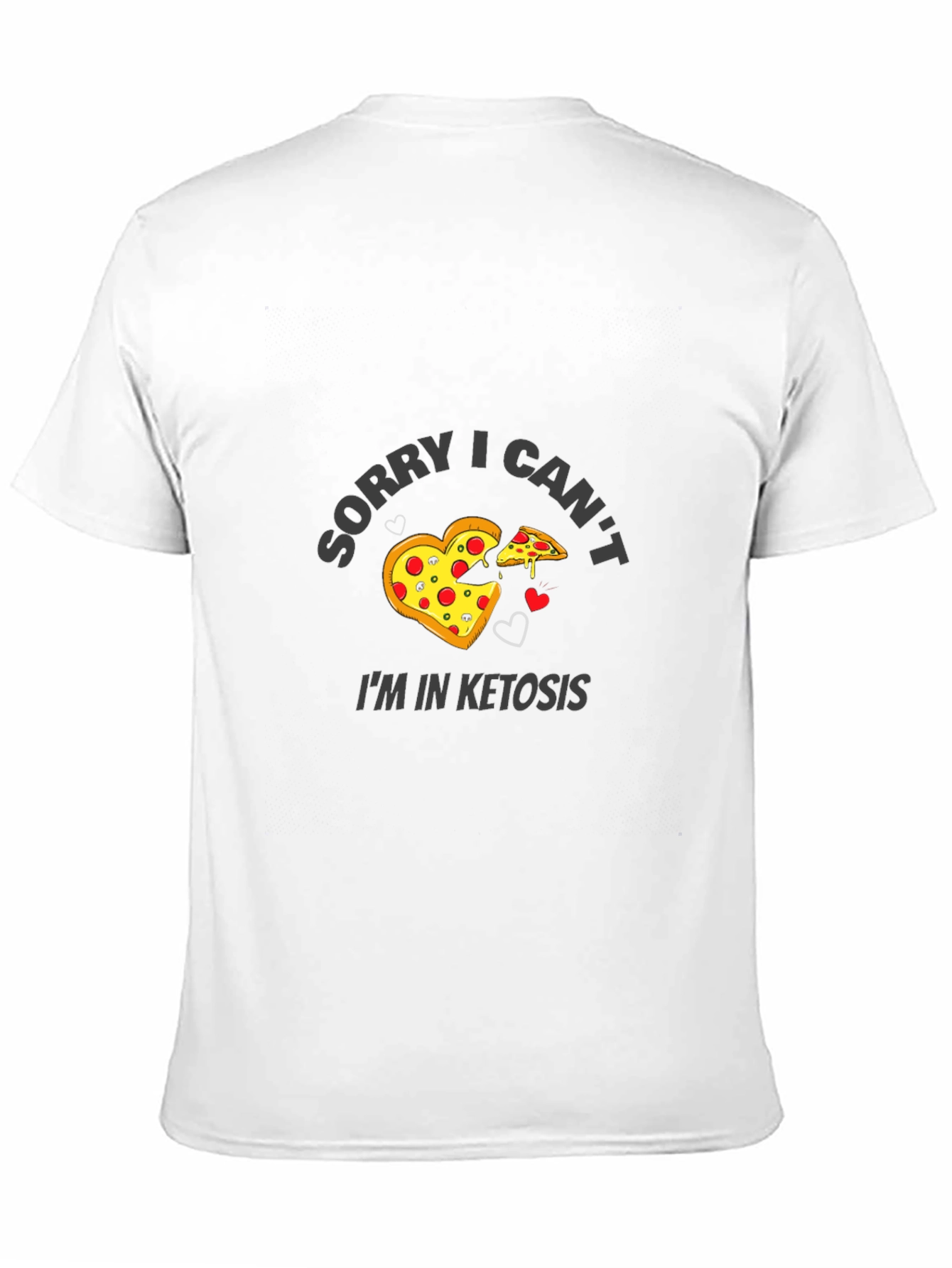 Black Funny Keto Pizza Black T-Shirt view 11
