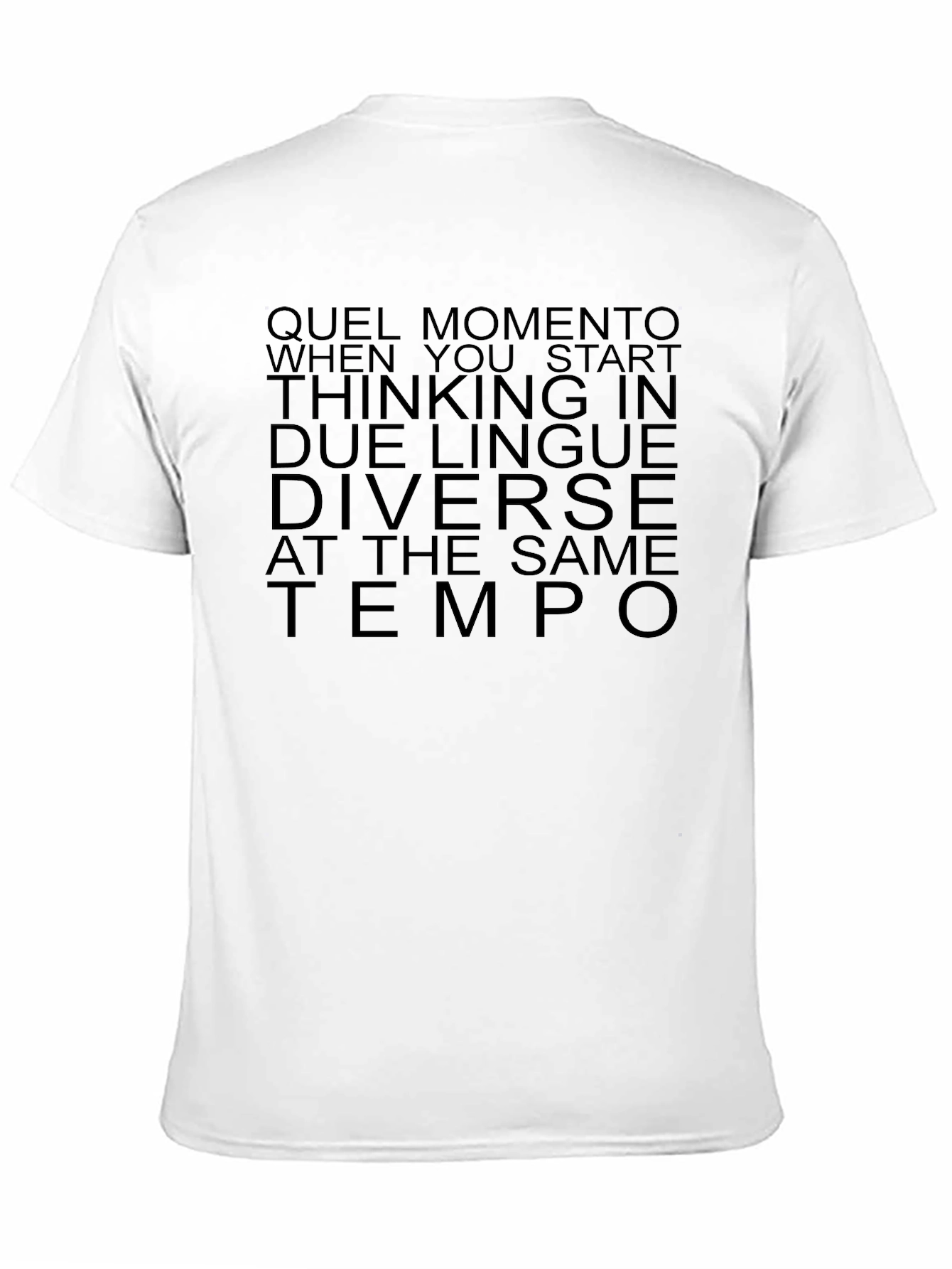 Black Dual Language Black Graphic Tee view 11