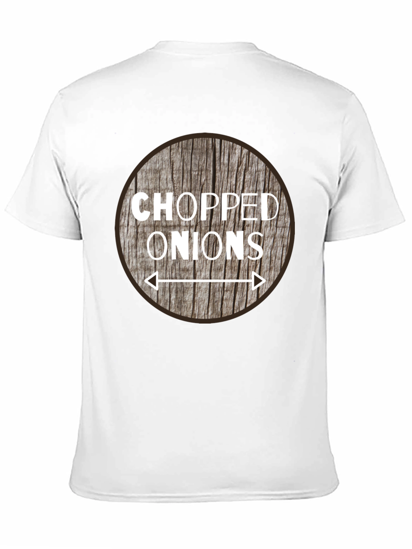 Chopped Onions Graphic Tee - Novelty Food Shirt - 11