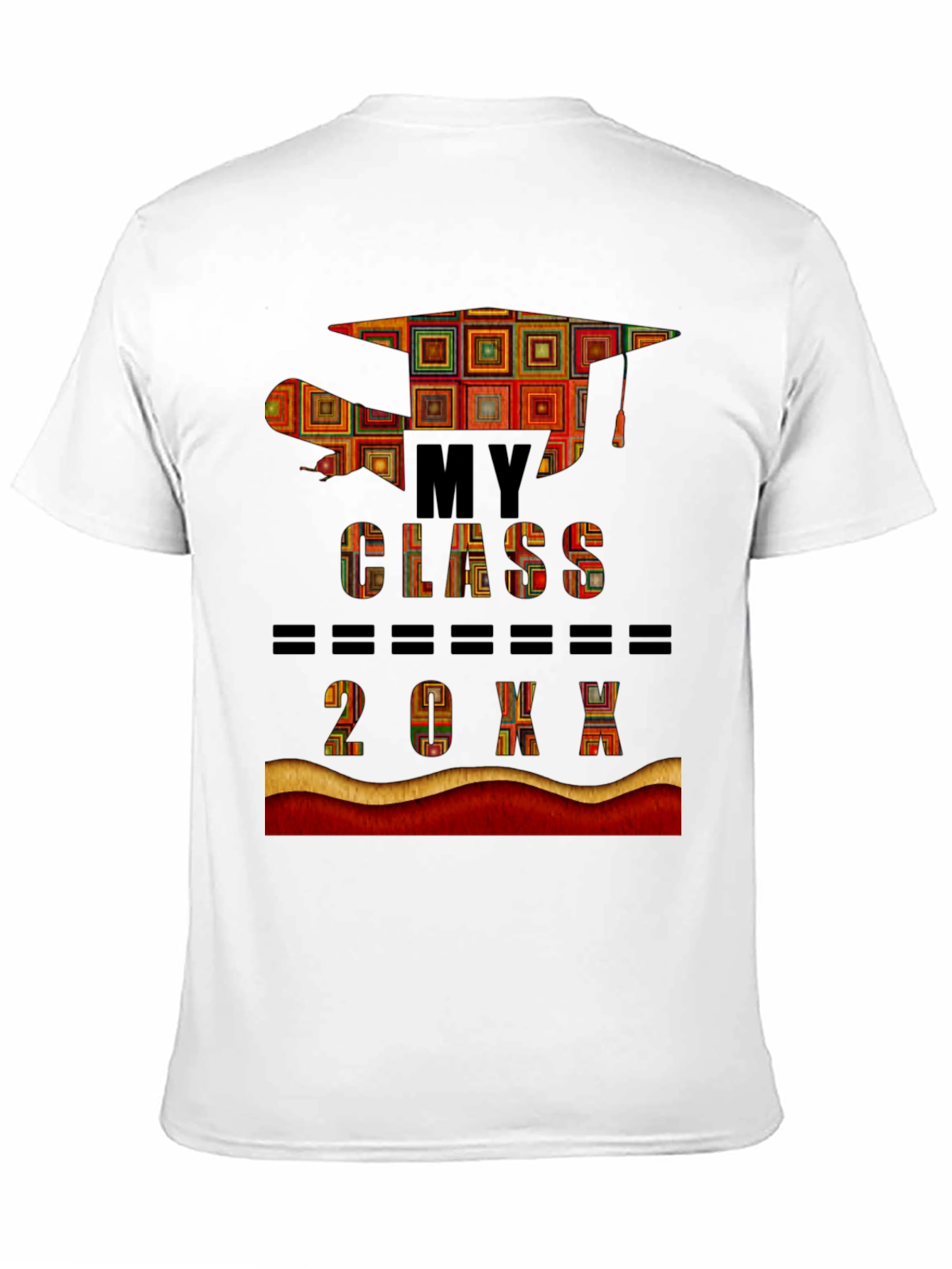 Black Graduation Class of 20XX T-Shirt view 11