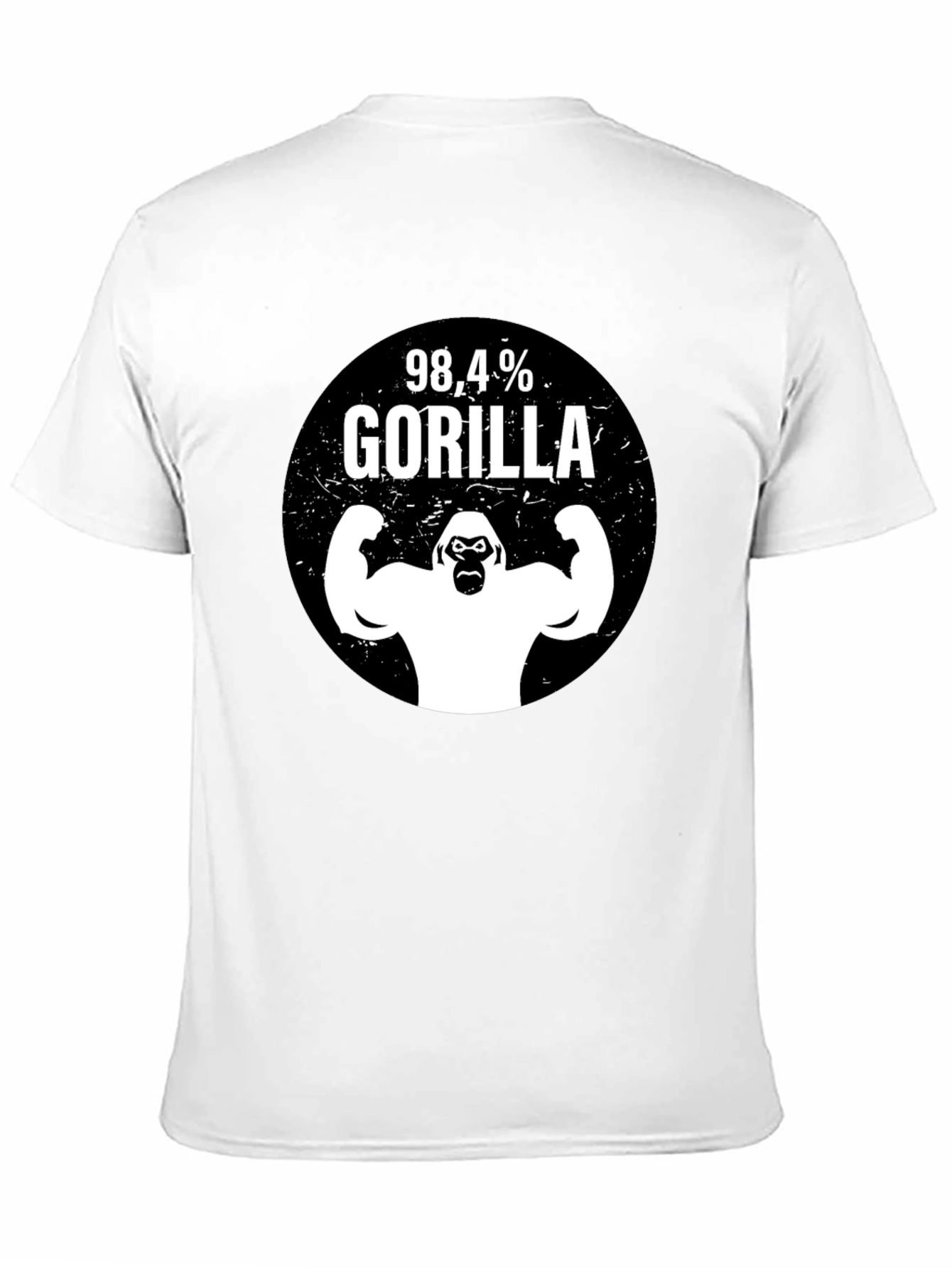 Black 98.4% Gorilla Black Graphic Tee view 11