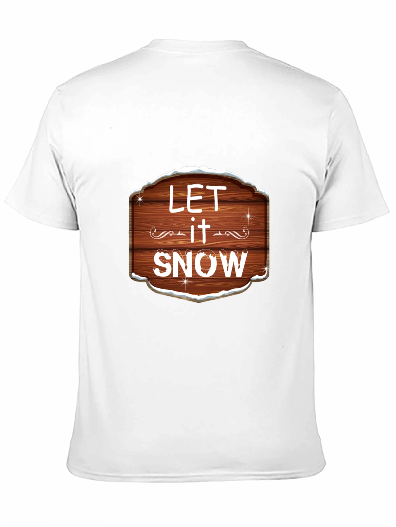 Black Let it Snow Graphic Tee - Festive Holiday Shirt view 11