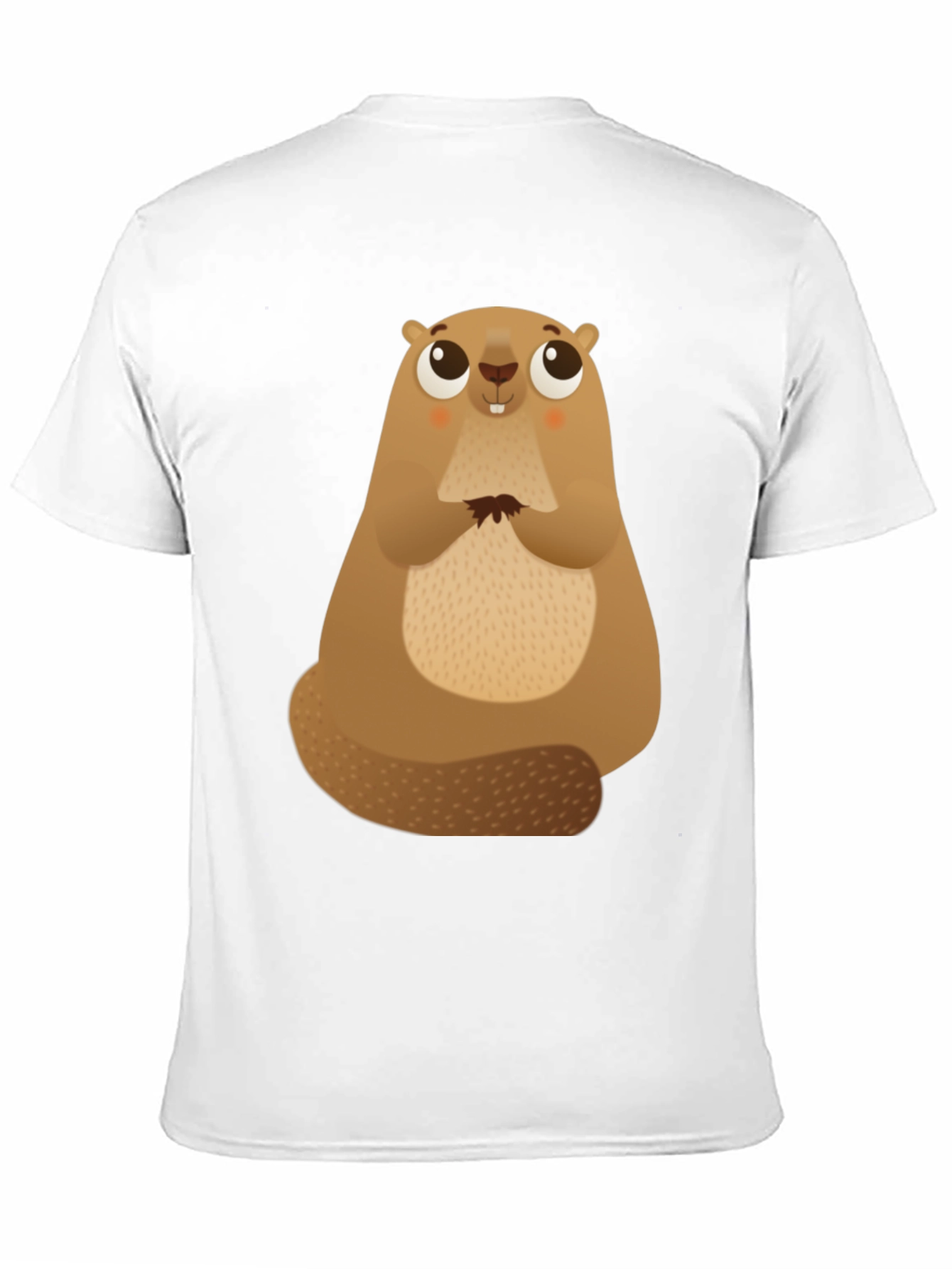 Black Cute Beaver Graphic Tee - Soft Cotton Comfort view 11