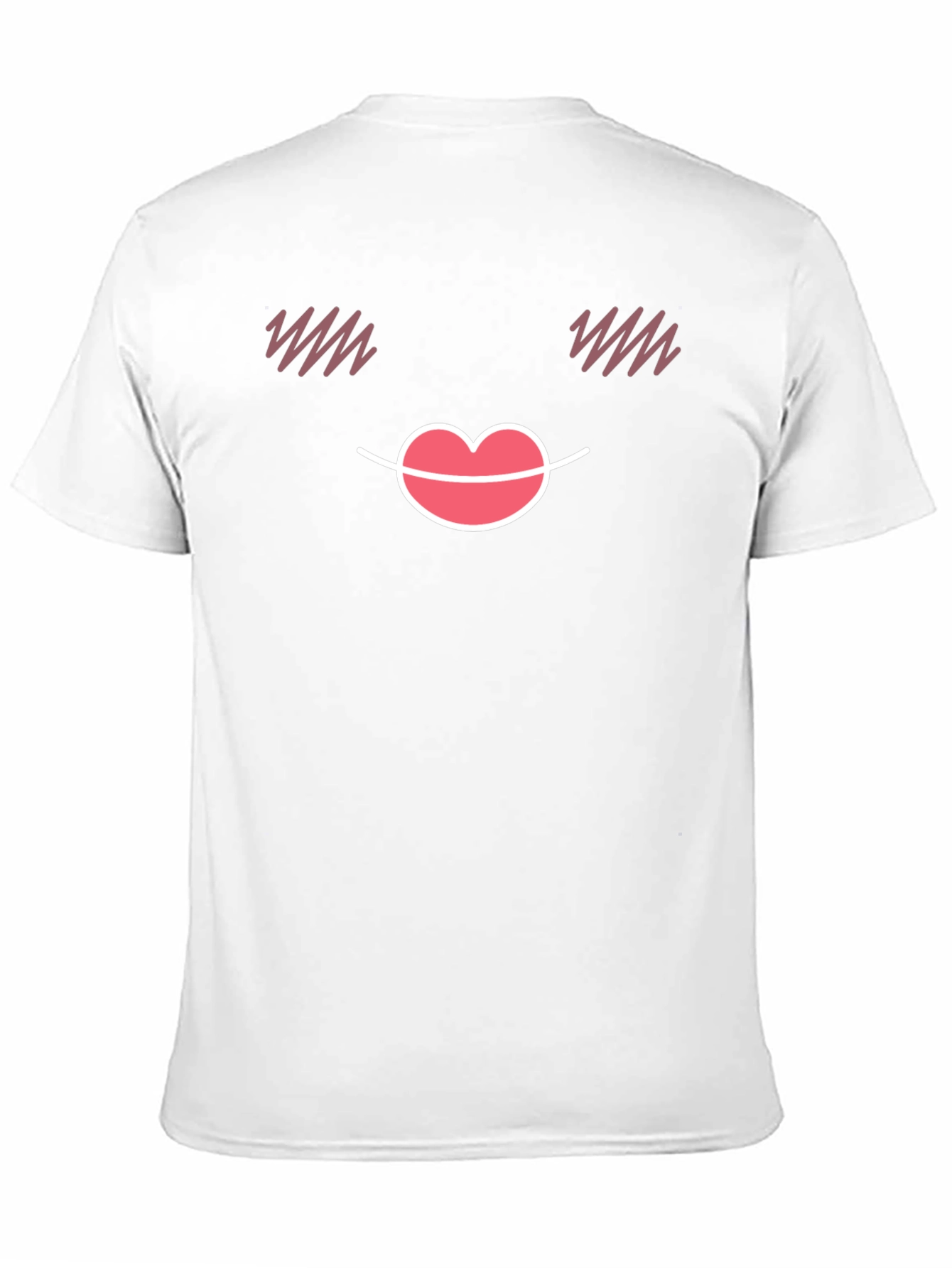 Black Cute Emoji Face Black T-Shirt view 11