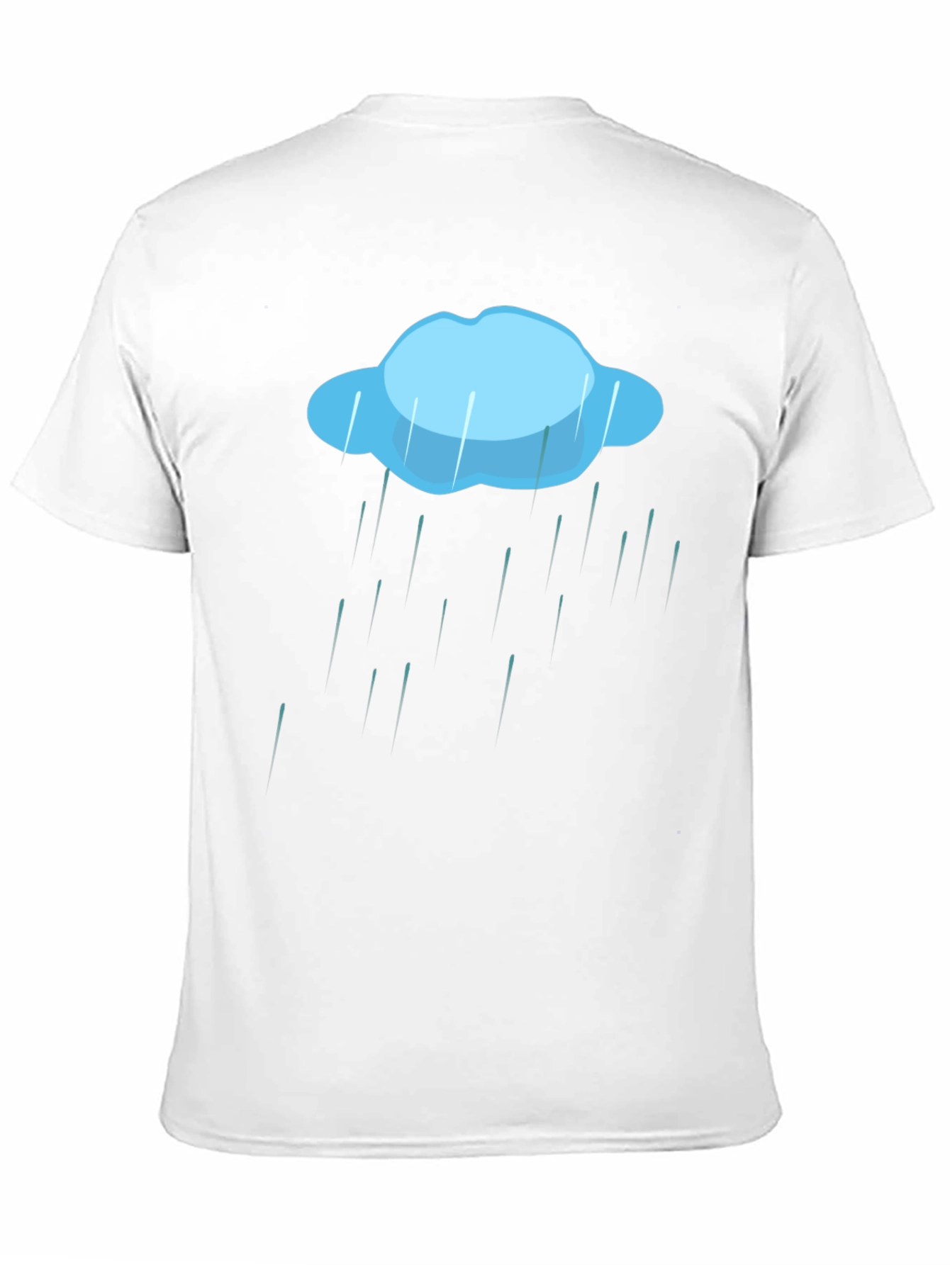 Black Rain Cloud Graphic Tee - Weather T-Shirt view 11