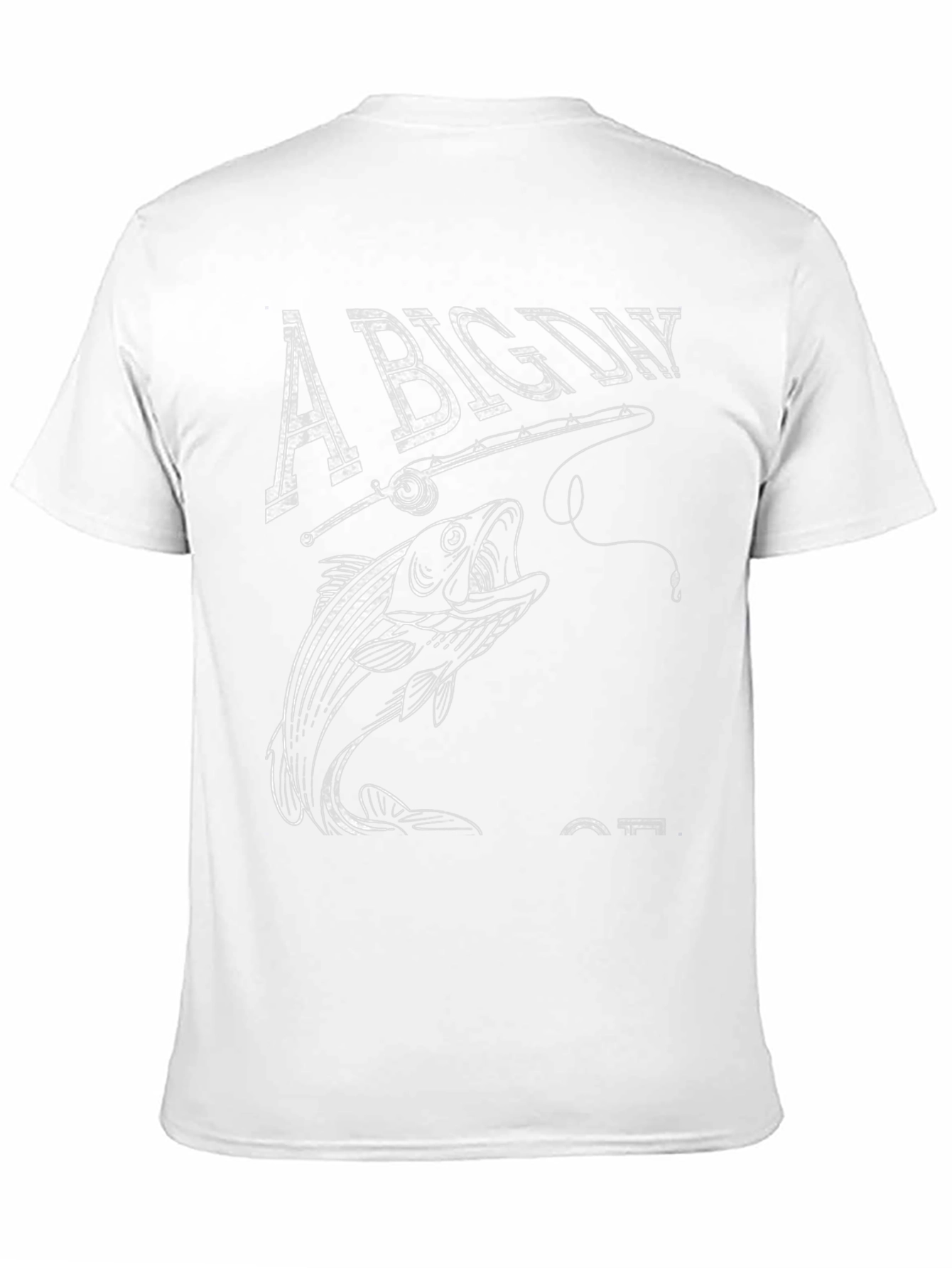Black A Big Day Fishing T-Shirt - Angler's Catch Tee view 11