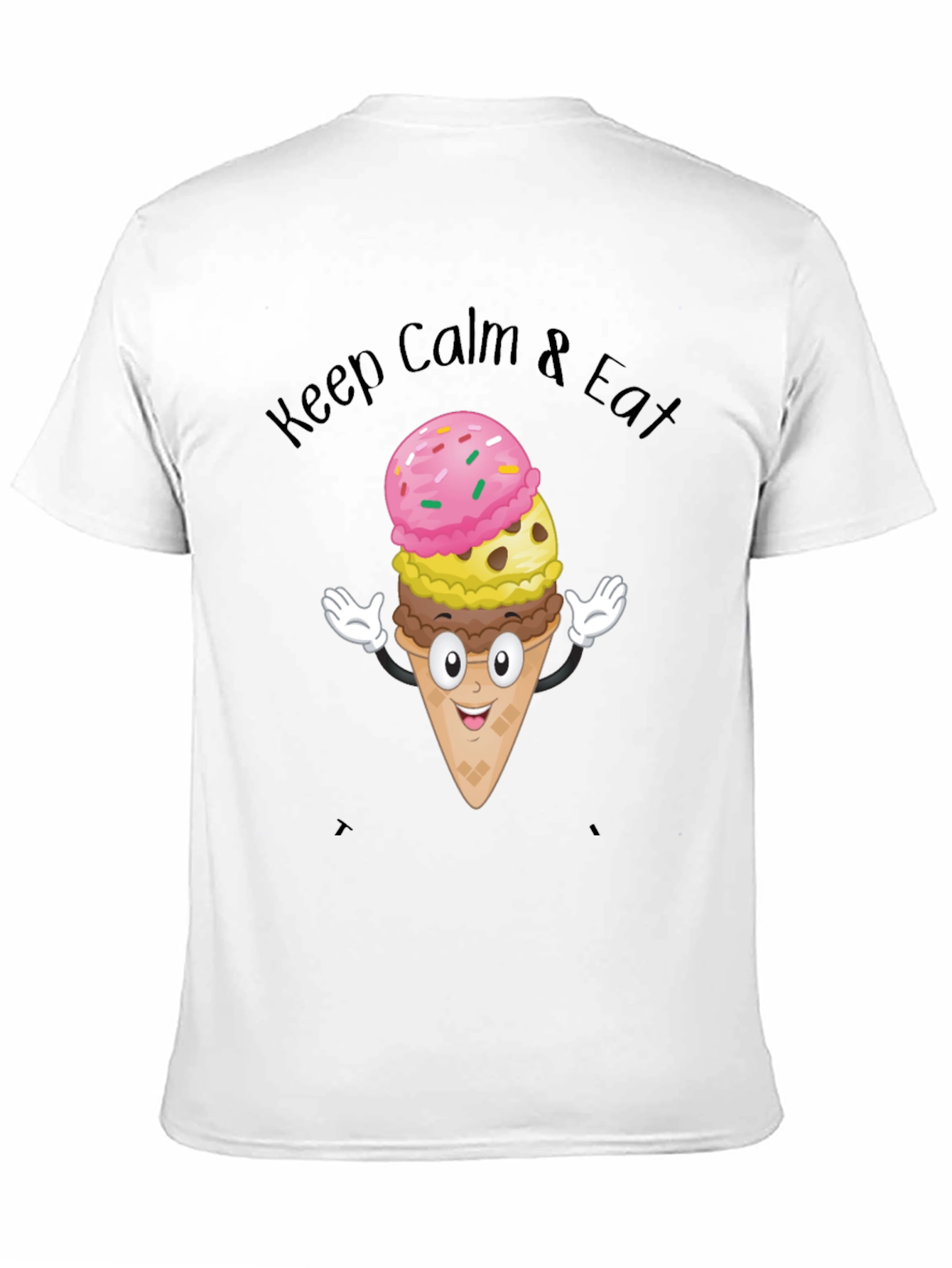 Keep Calm & Eat Ice Cream Graphic Tee - 11