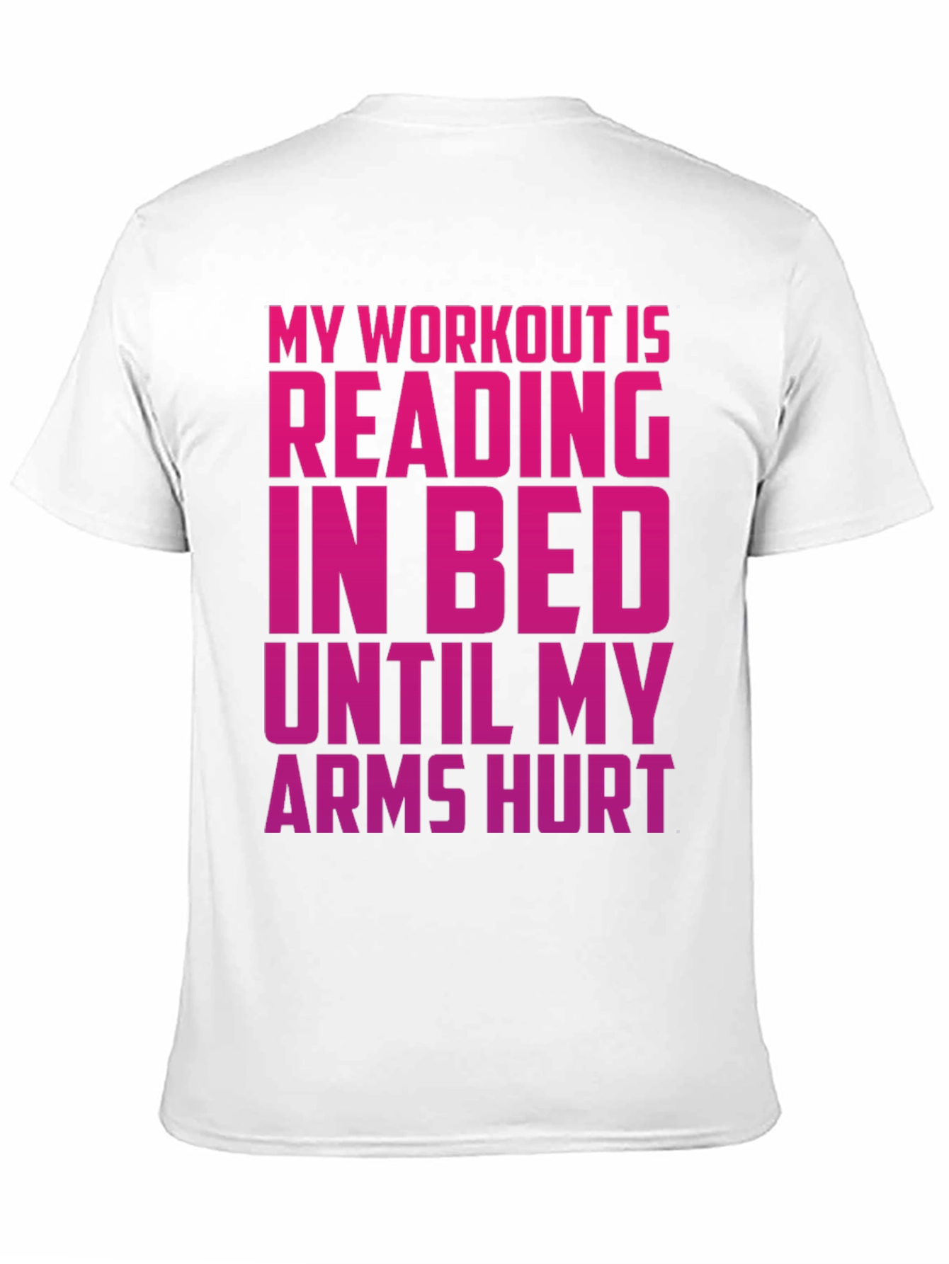 Black Funny Workout T-Shirt - Reading in Bed Tee view 11