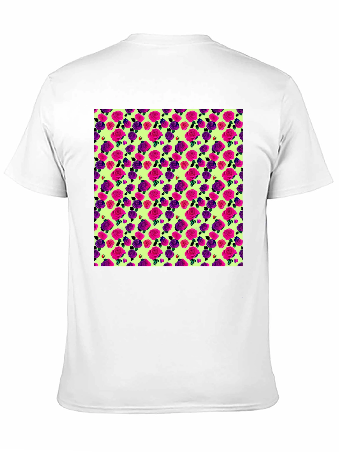 Black Floral Roses T-Shirt view 11