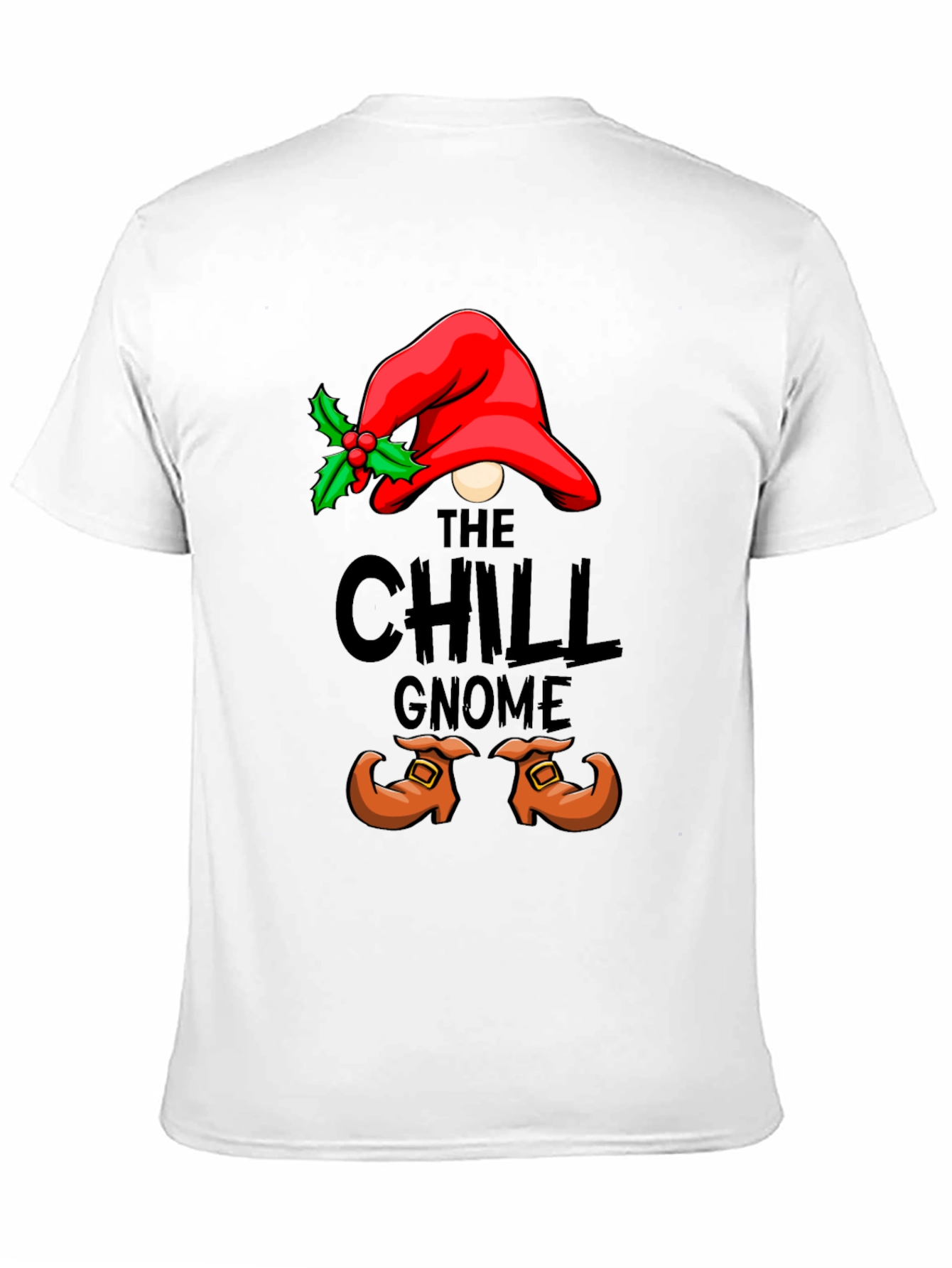 Black Chill Gnome Graphic Tee - Holiday Humor view 11