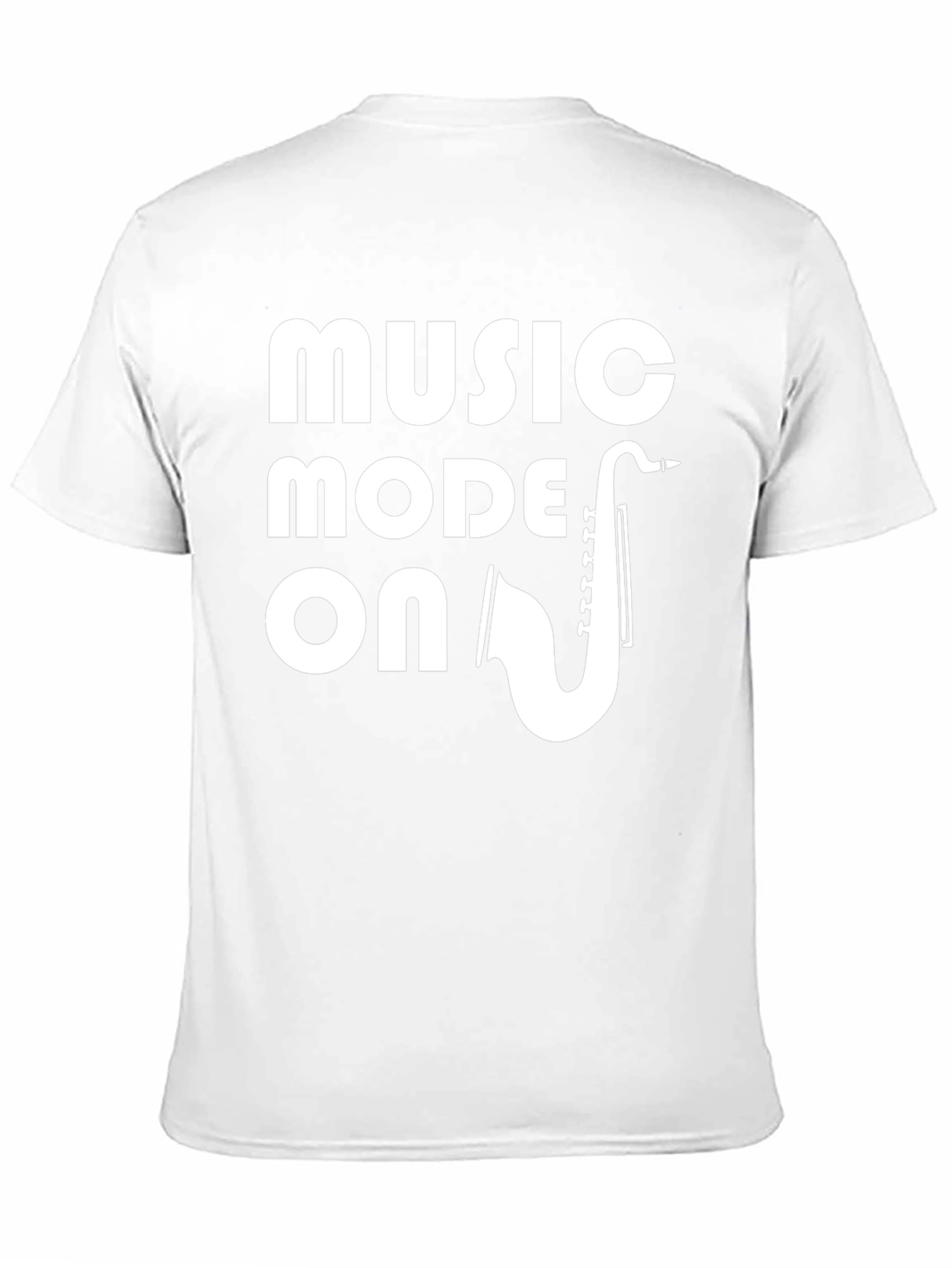 Black Music Mode On T-Shirt - Saxophone Graphic Tee view 11