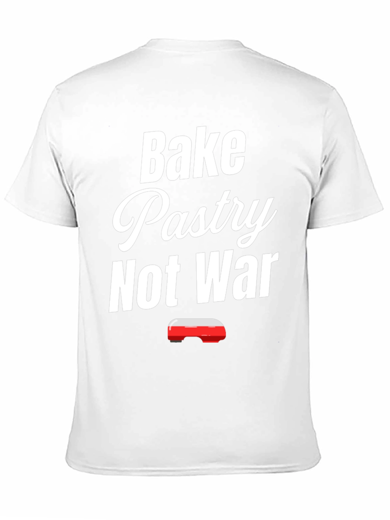 Black Bake Pastry Not War T-Shirt - Funny Baker Tee view 11