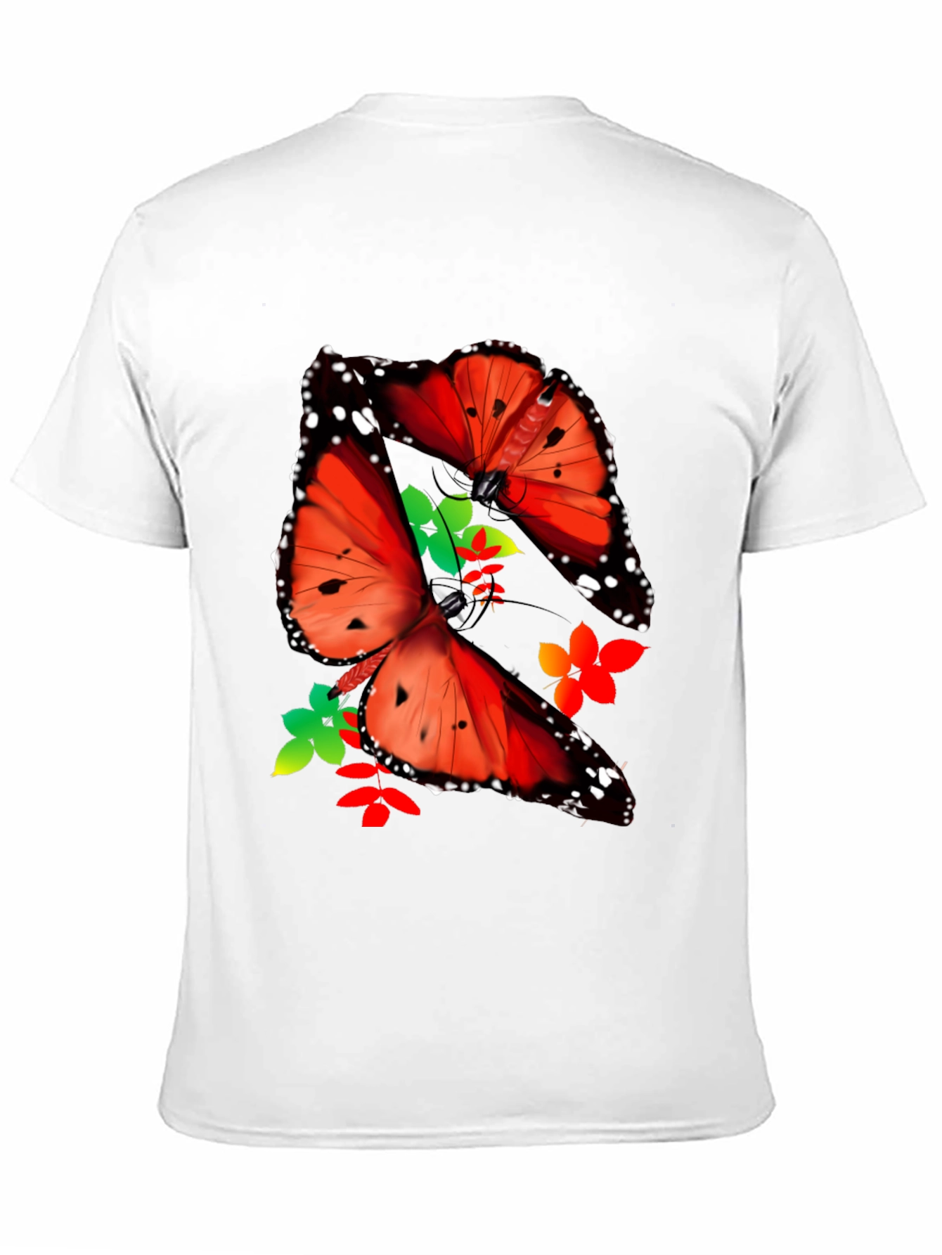 Black Butterfly Graphic Print T-Shirt view 11