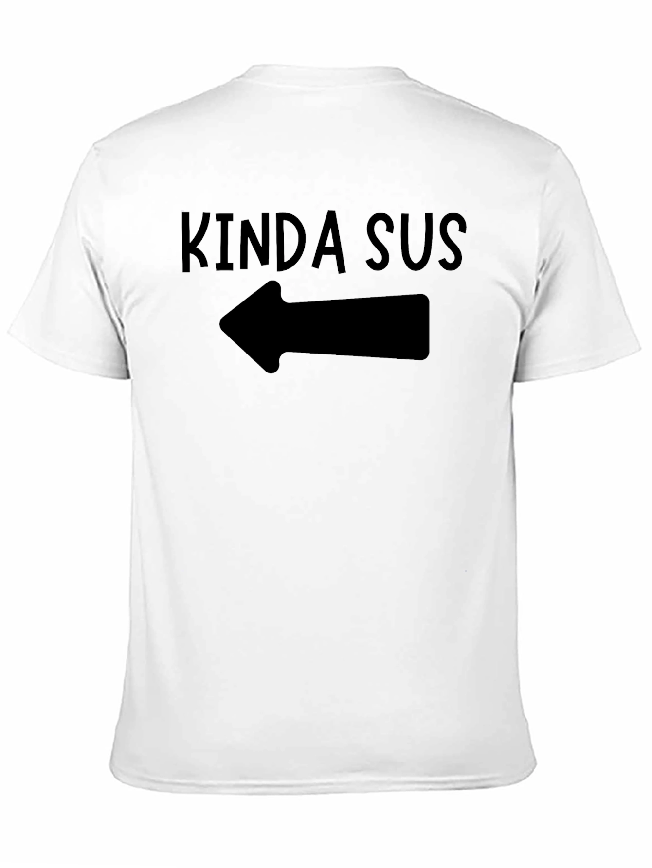 Black Kinda Sus Black T-Shirt view 11