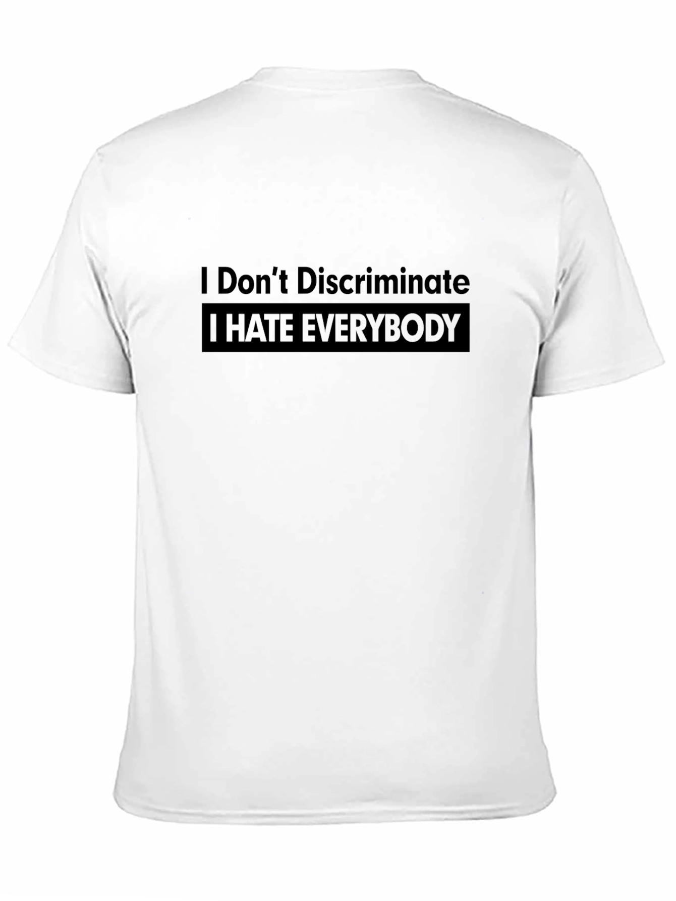Black I Hate Everybody Graphic Tee view 11