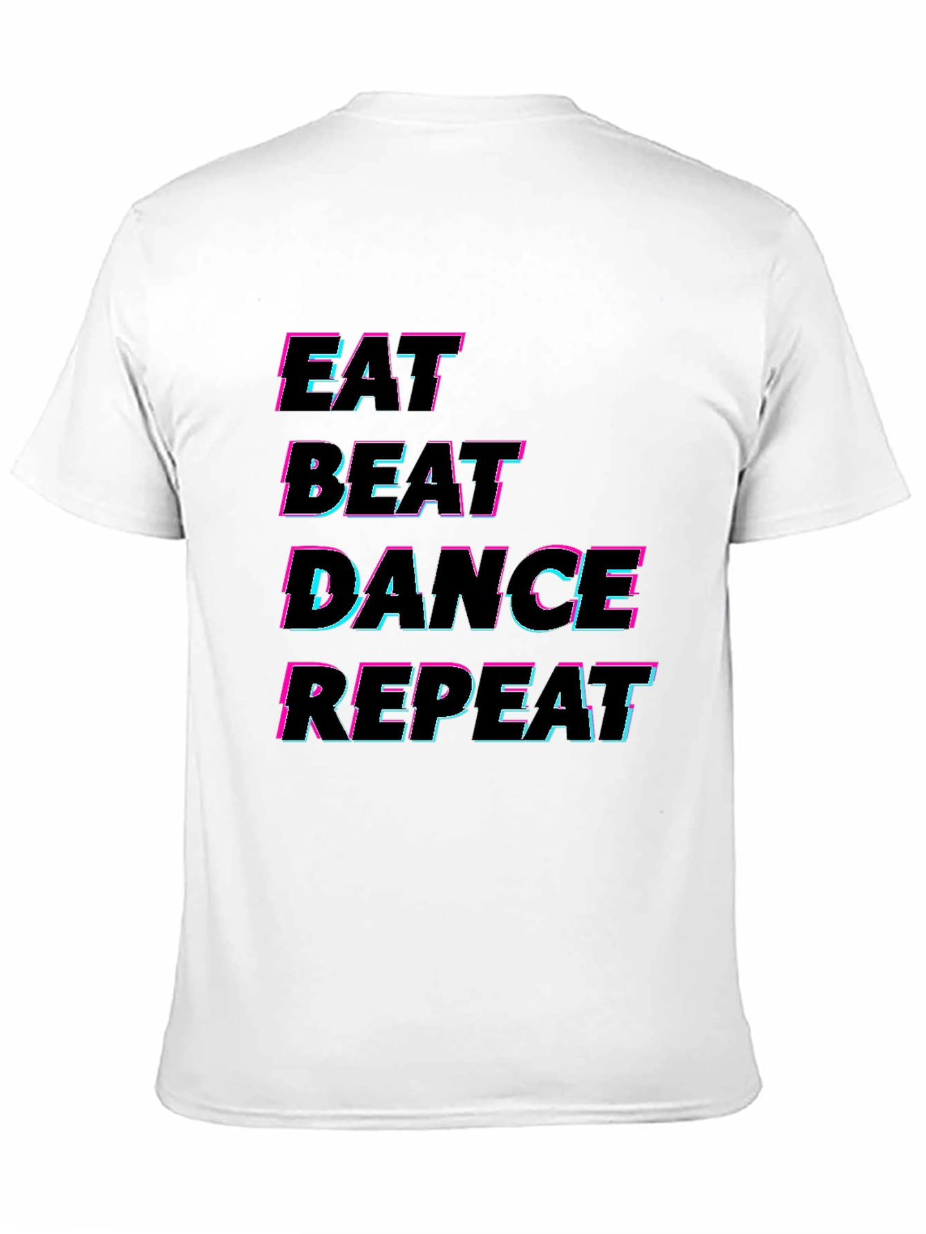 Black Eat Beat Dance Repeat T-Shirt view 11