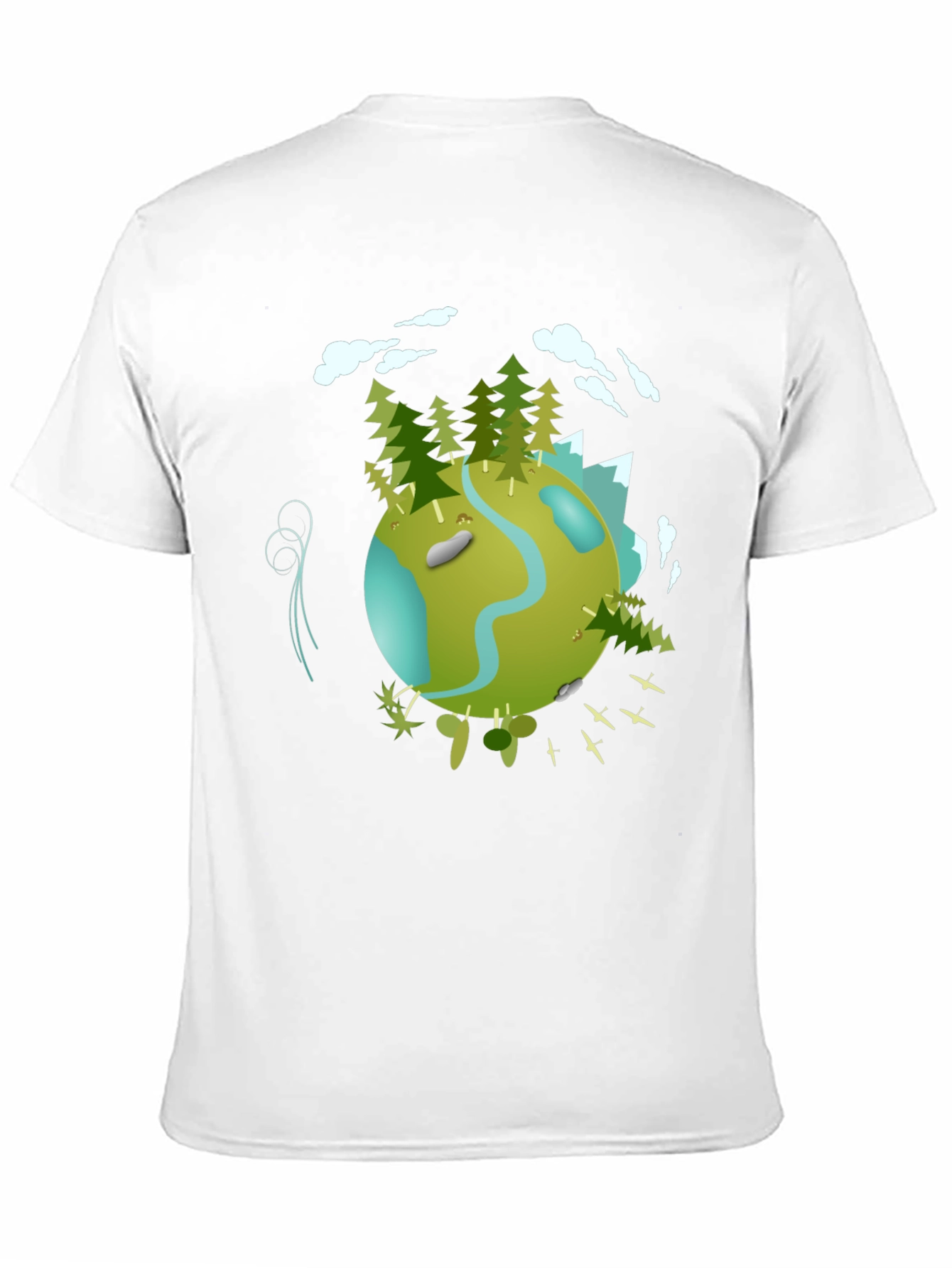 Black Eco Planet Graphic Tee - Black view 11