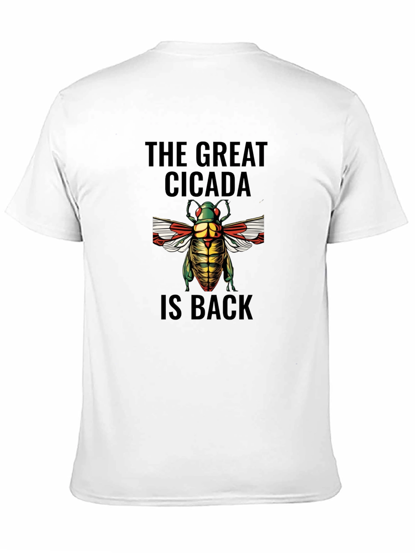 Black The Great Cicada is Back Graphic T-Shirt view 11