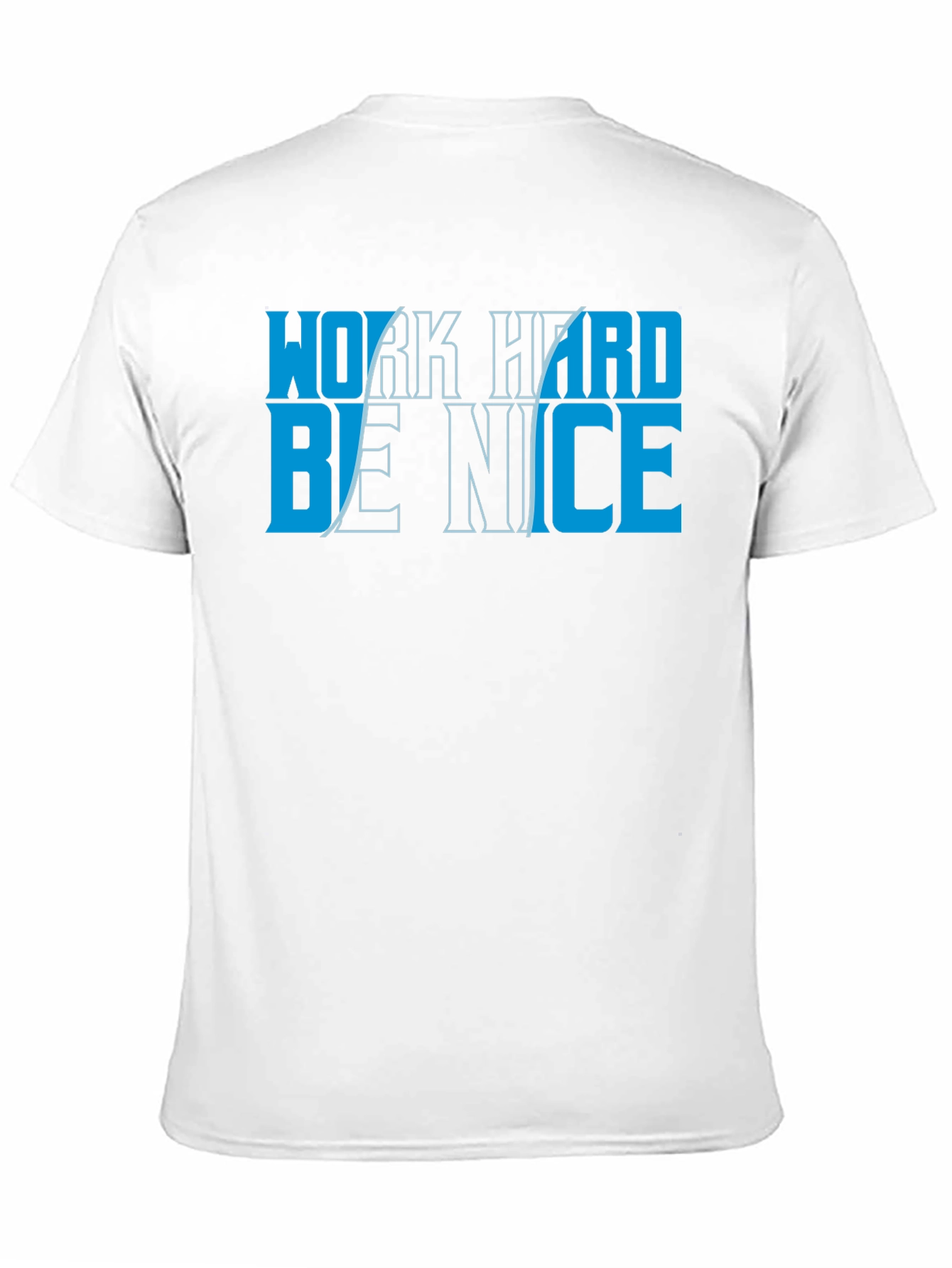 Black Work Hard Be Nice Graphic Tee - Black Crew Neck T-Shirt view 11