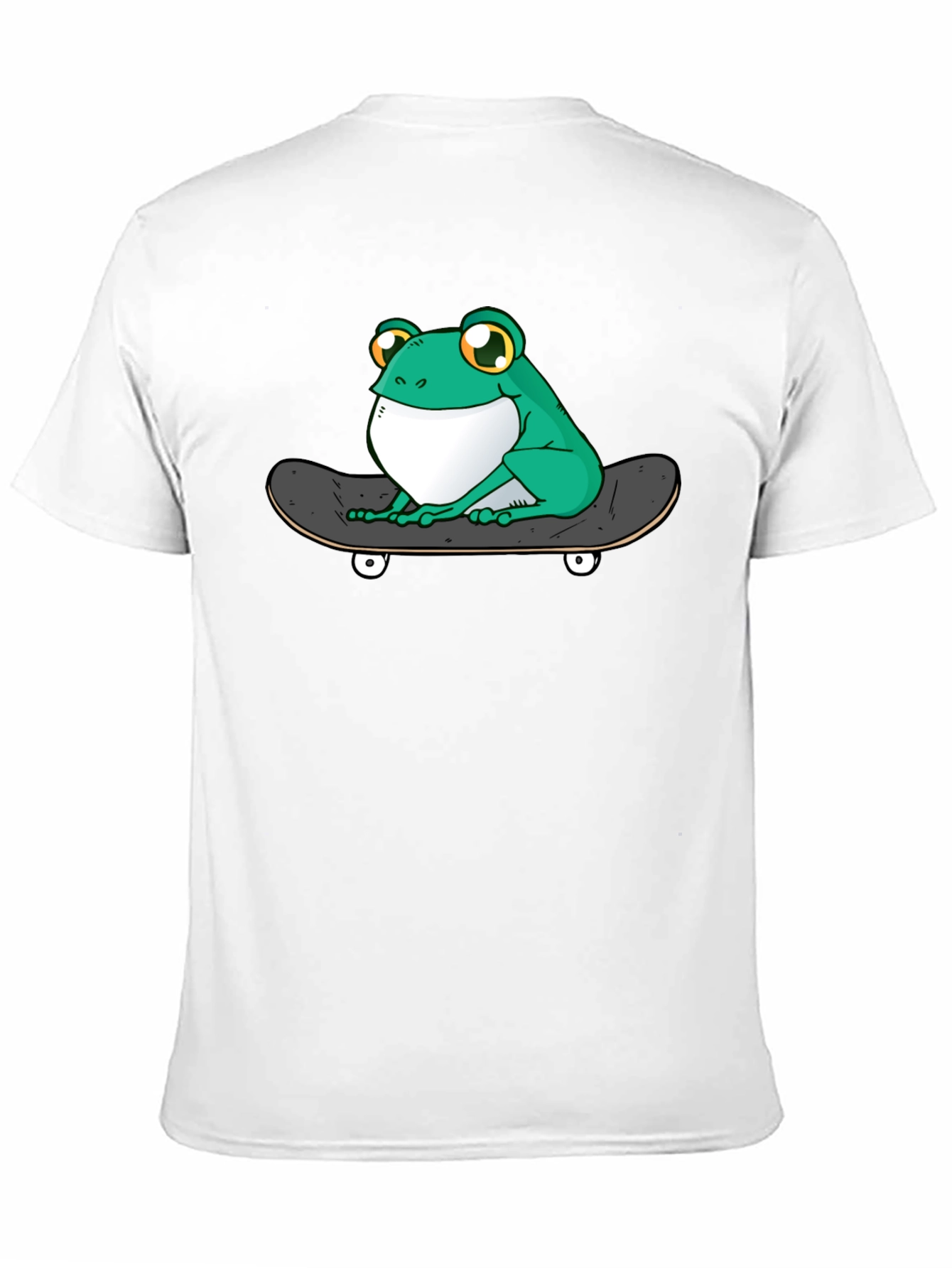 Black Frog on Skateboard T-Shirt - Cool Graphic Tee view 11