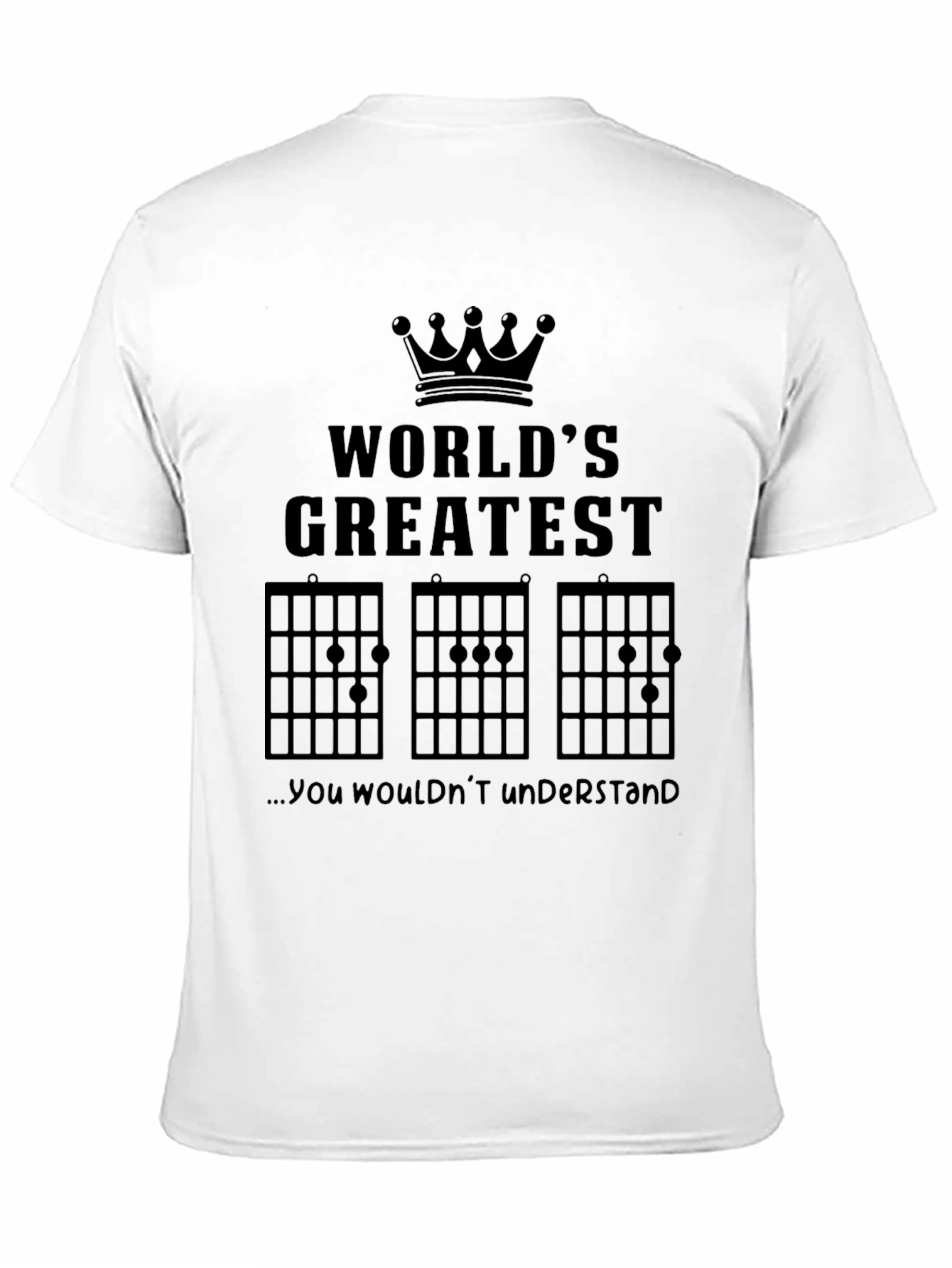 Black World's Greatest Guitarist Funny T-Shirt view 11