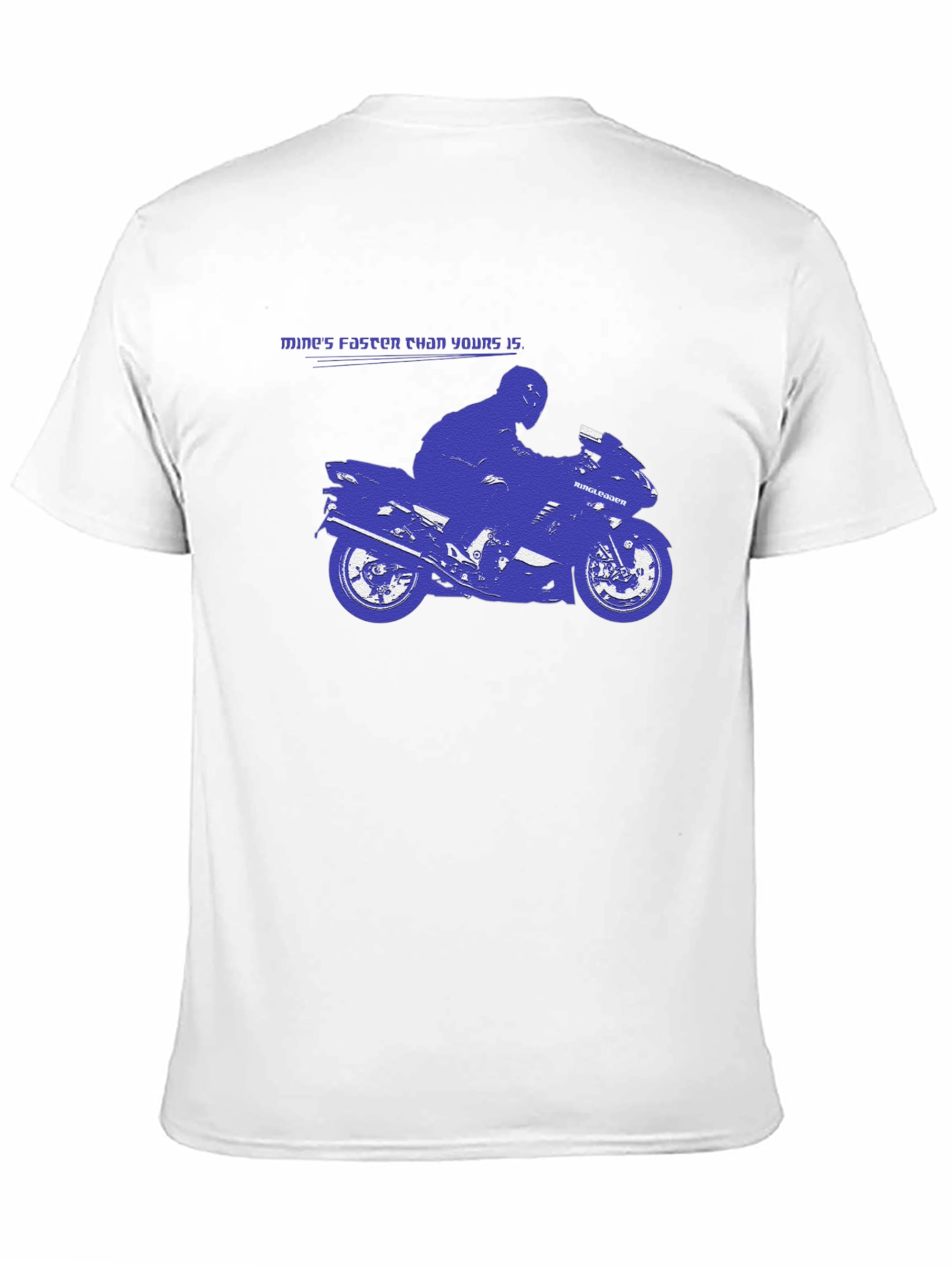 Black Mine's Faster Motorcycle Graphic T-Shirt view 11