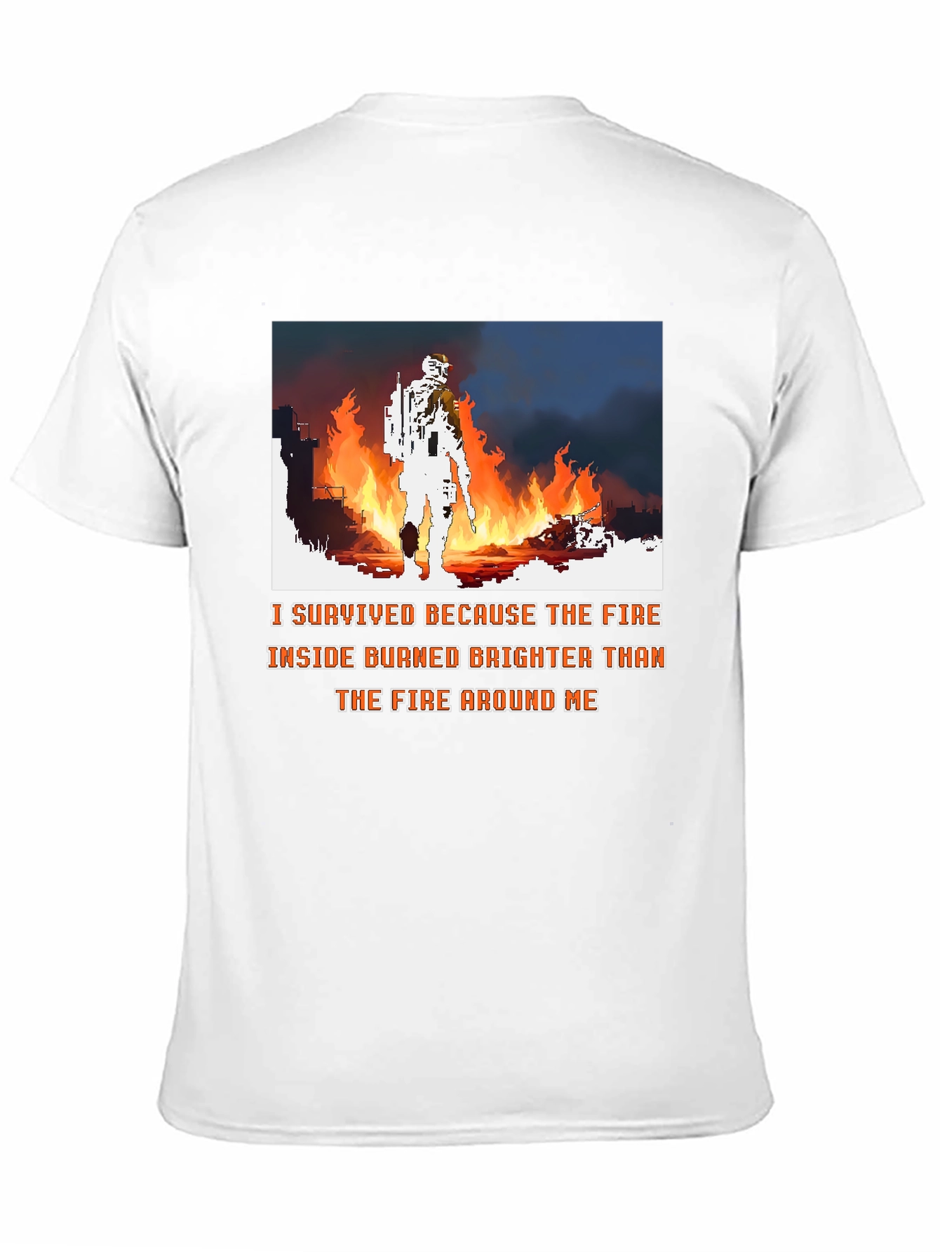 Black I Survived the Fire Graphic Tee - Courage and Resilience view 11