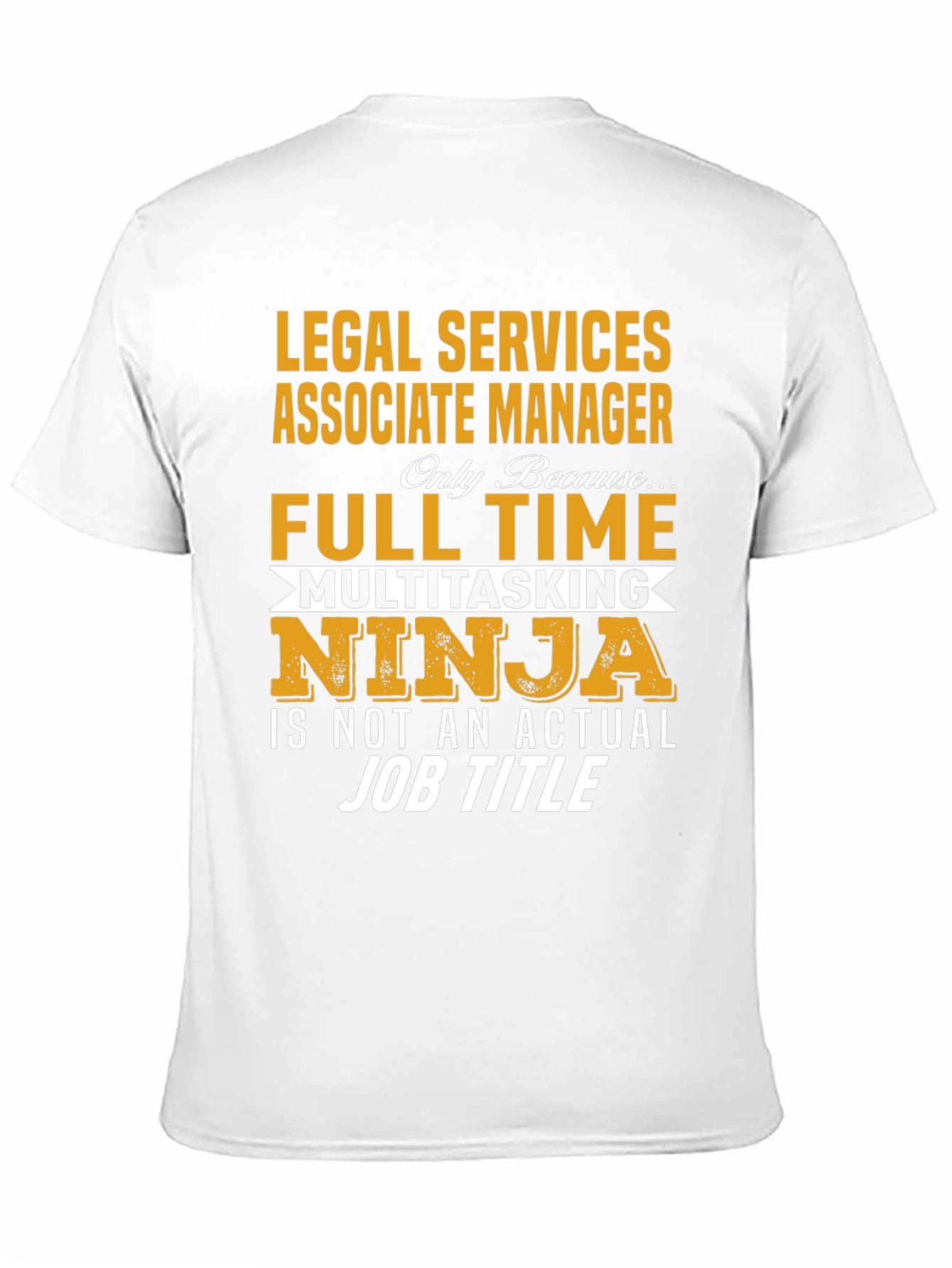 Black Legal Services Associate Manager T-Shirt view 11