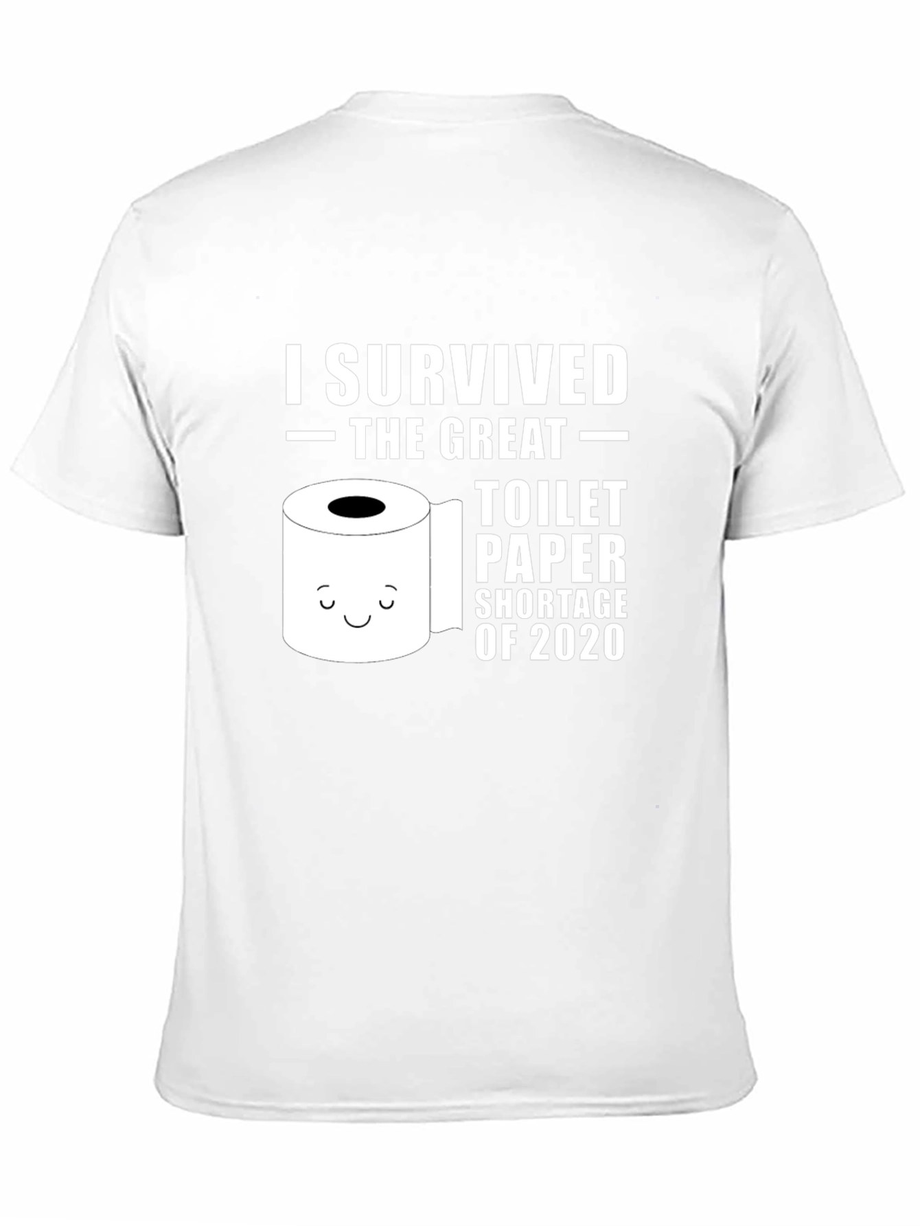 Black I Survived Toilet Paper Shortage 2020 Black T-Shirt view 11