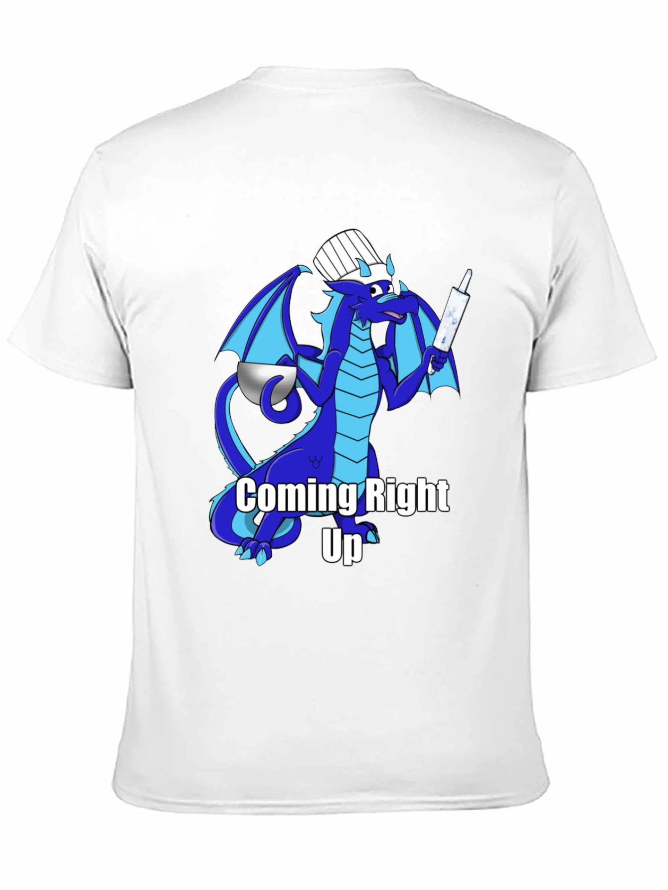 Black Chef Dragon T-Shirt - "Coming Right Up!" view 11