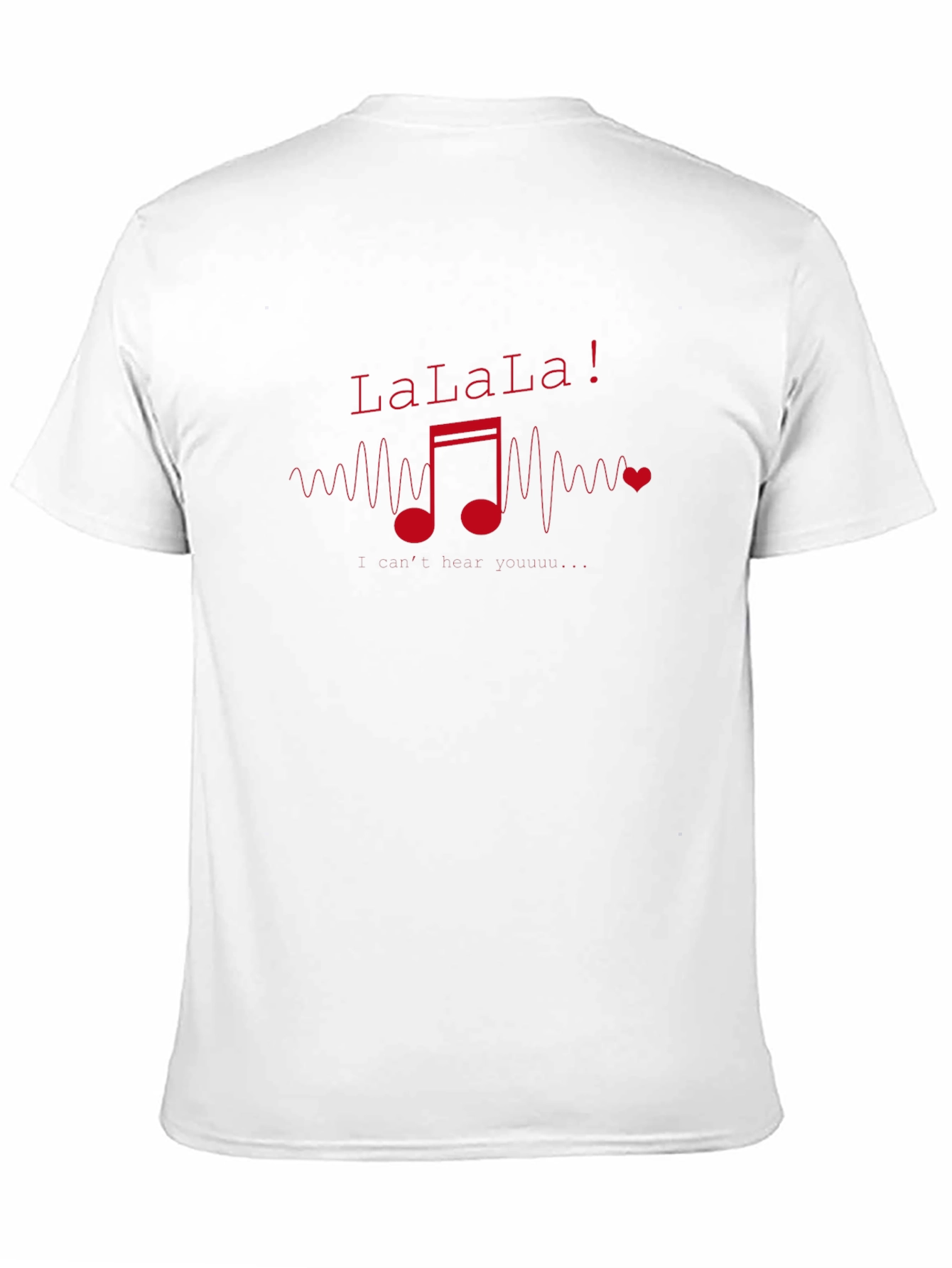 Black LaLaLa Music Note Graphic T-Shirt view 11