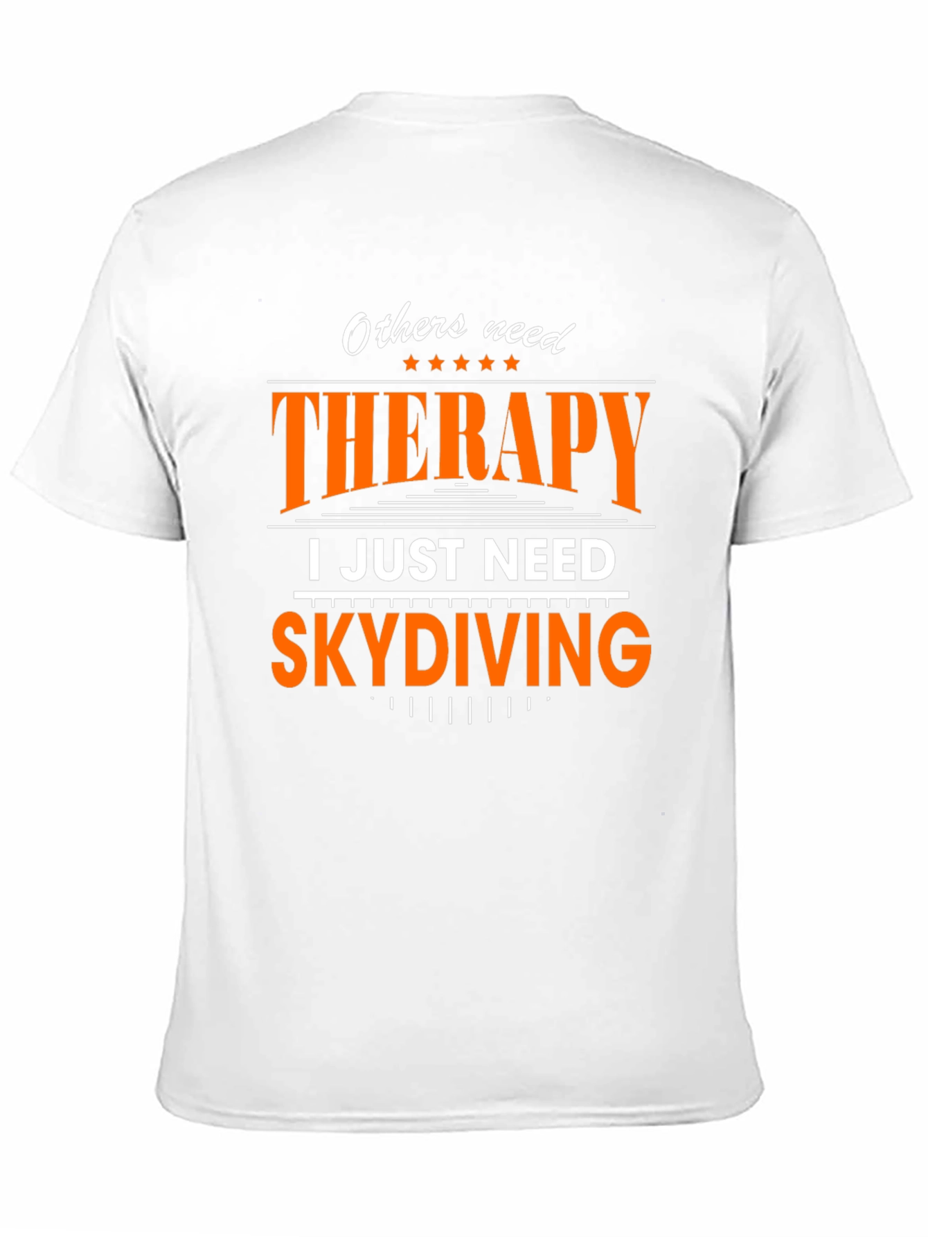 Black Skydiving Therapy T-Shirt view 11
