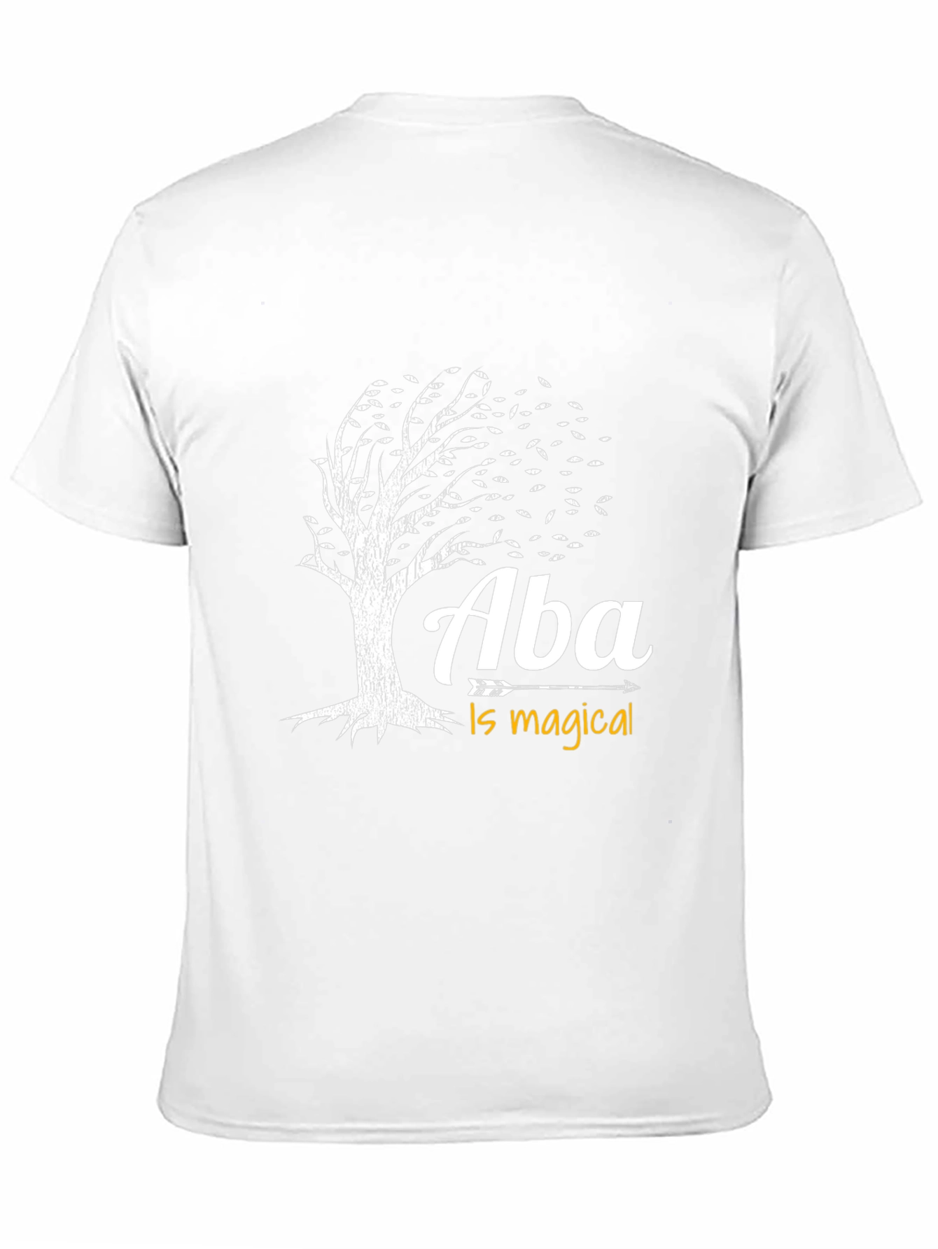 Black Aba Is Magical Tree Graphic T-Shirt - Black view 11