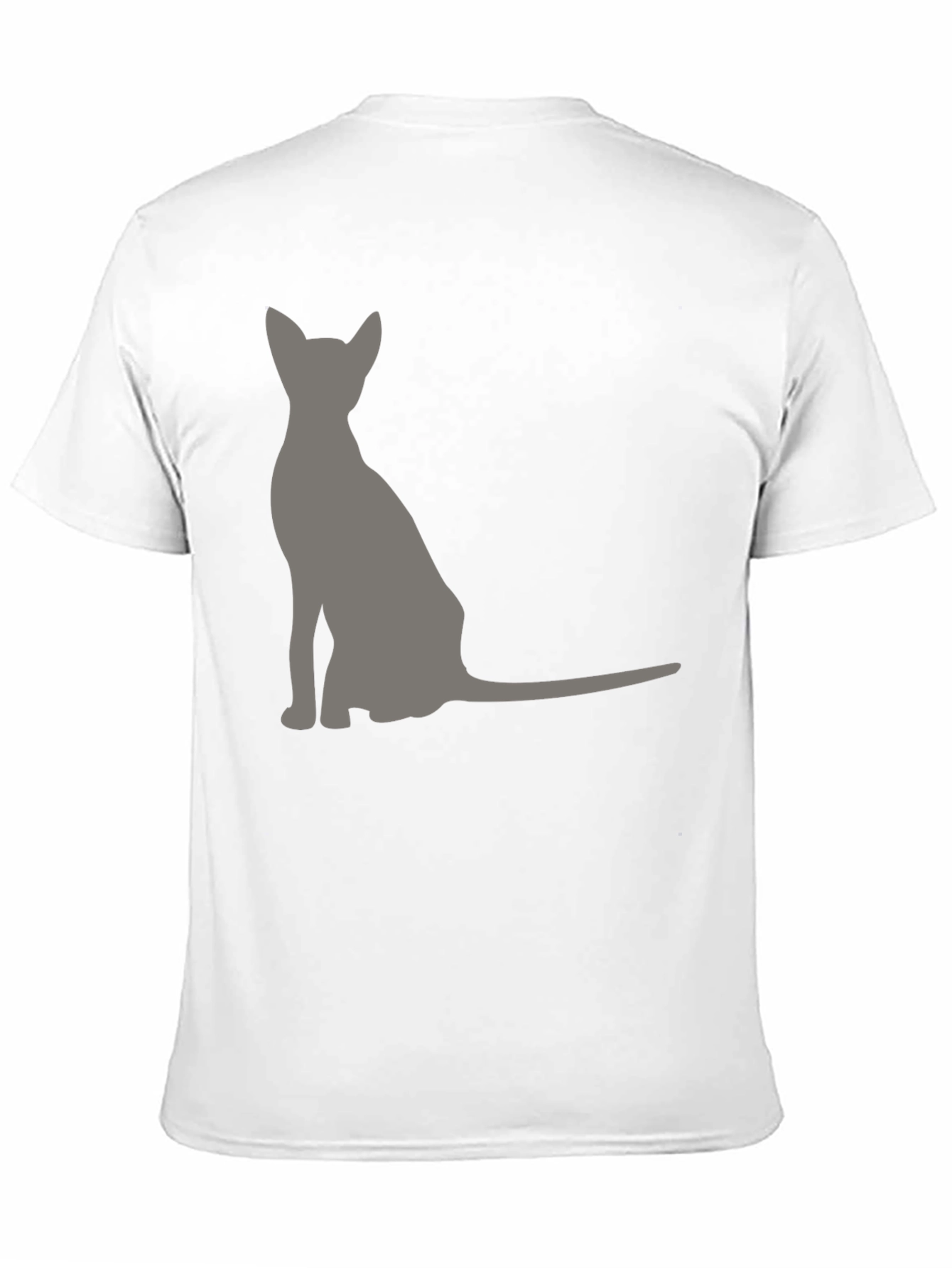 Black Cool Cat Silhouette Graphic Tee - Black view 11