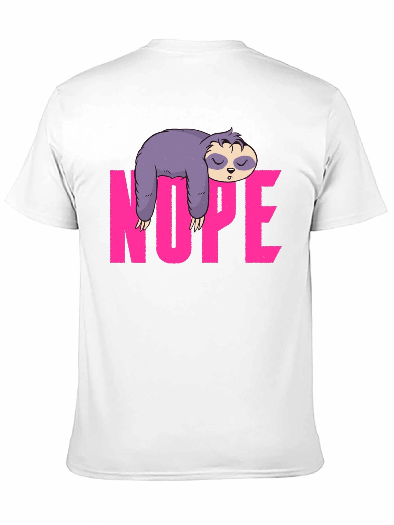 Black Sloth Nope Graphic Tee - Relaxed Fit view 11