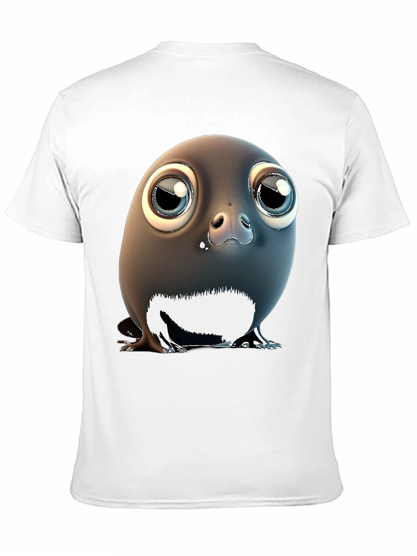 Black Cute Penguin T-Shirt - Unique Graphic Tee view 11