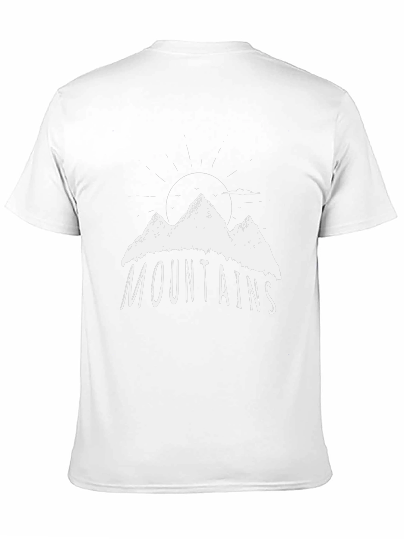Black Mountains Graphic Tee - Black Cotton T-Shirt view 11