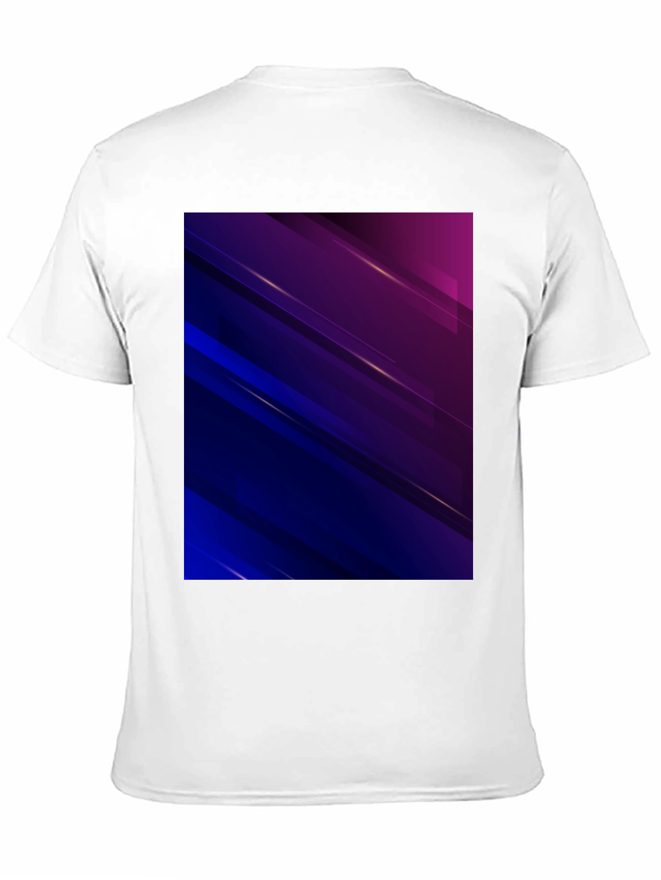 Black Abstract Geometric Black T-Shirt view 11