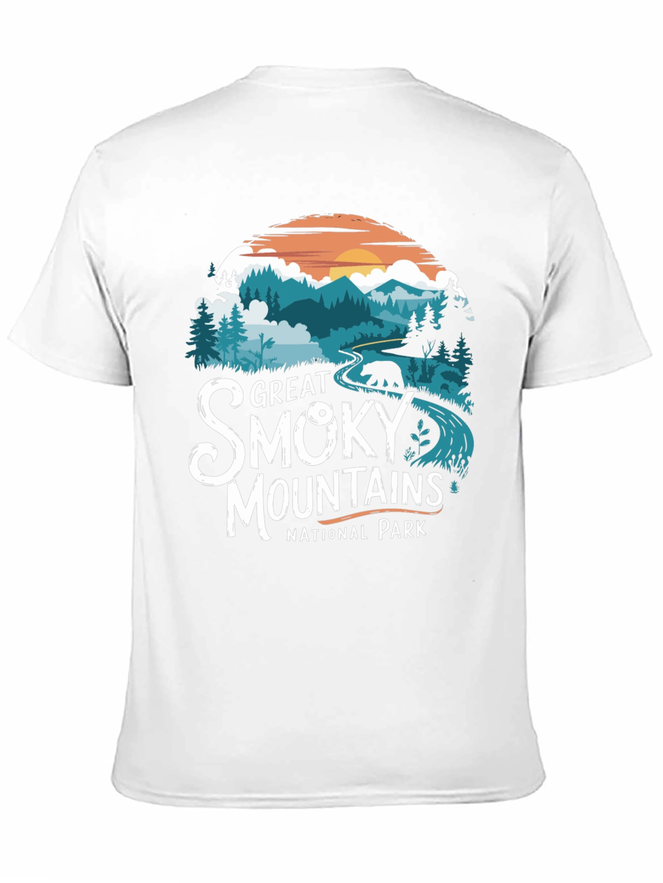 Black Great Smoky Mountains National Park T-Shirt view 11