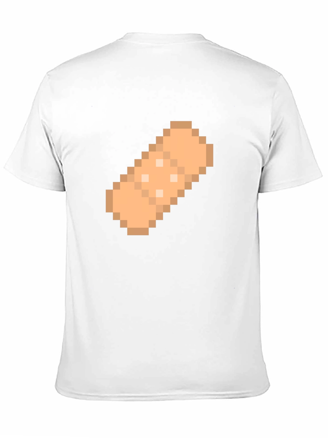 Black Pixelated Bandage Graphic T-Shirt - Black view 11