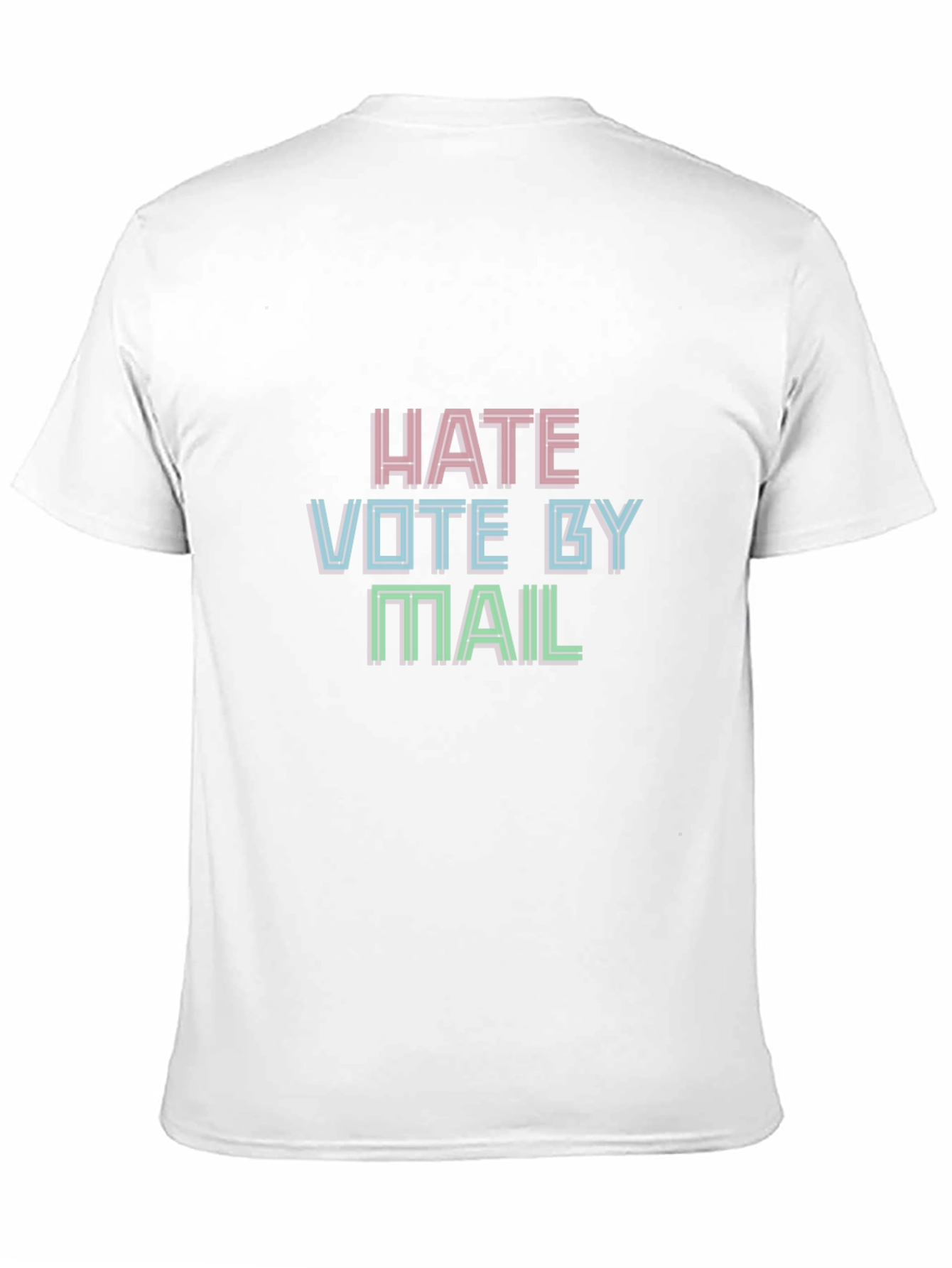 Black Hate Vote By Mail Graphic Tee view 11