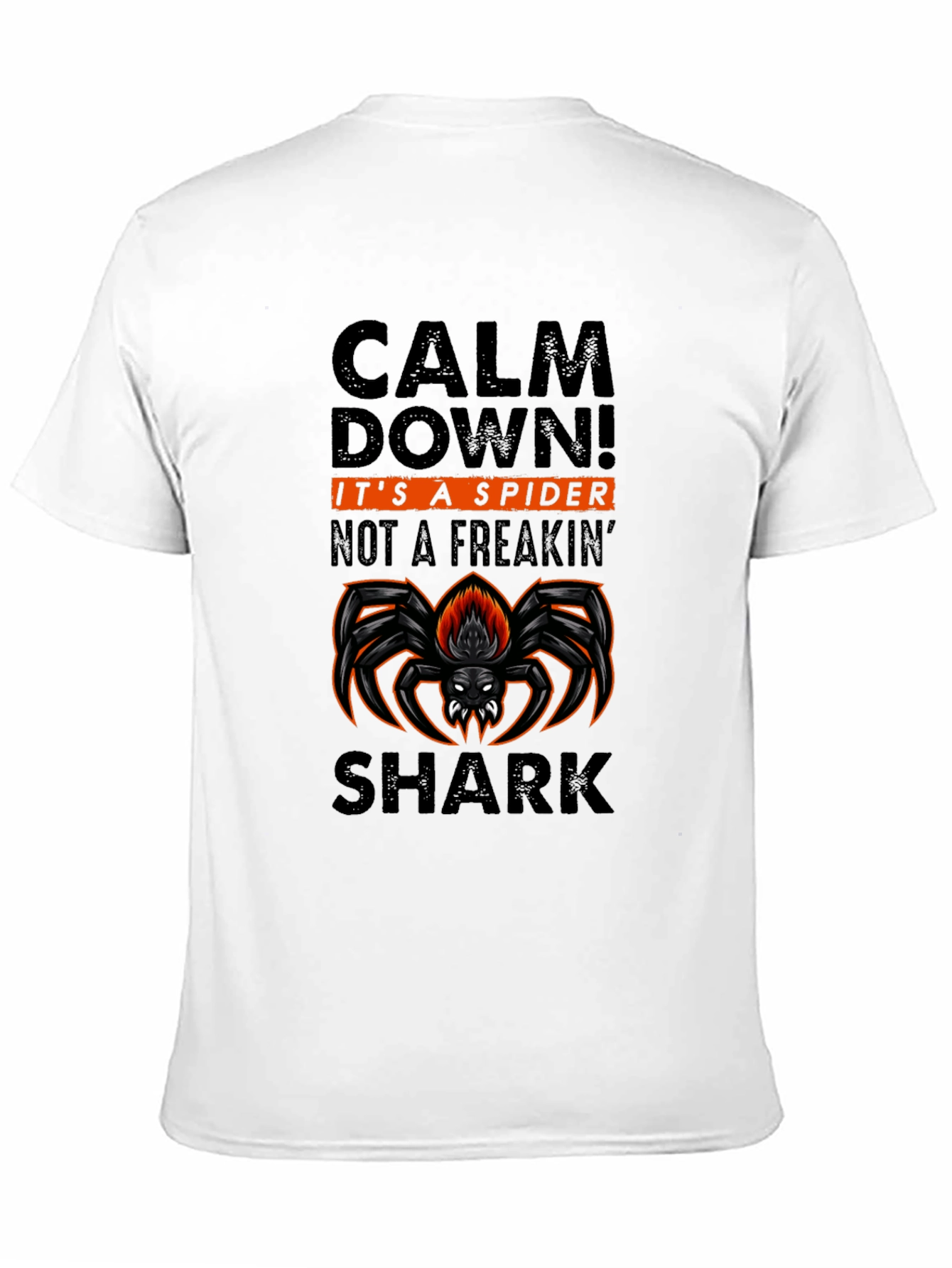 Black Calm Down Spider Graphic Tee - Black Cotton view 11