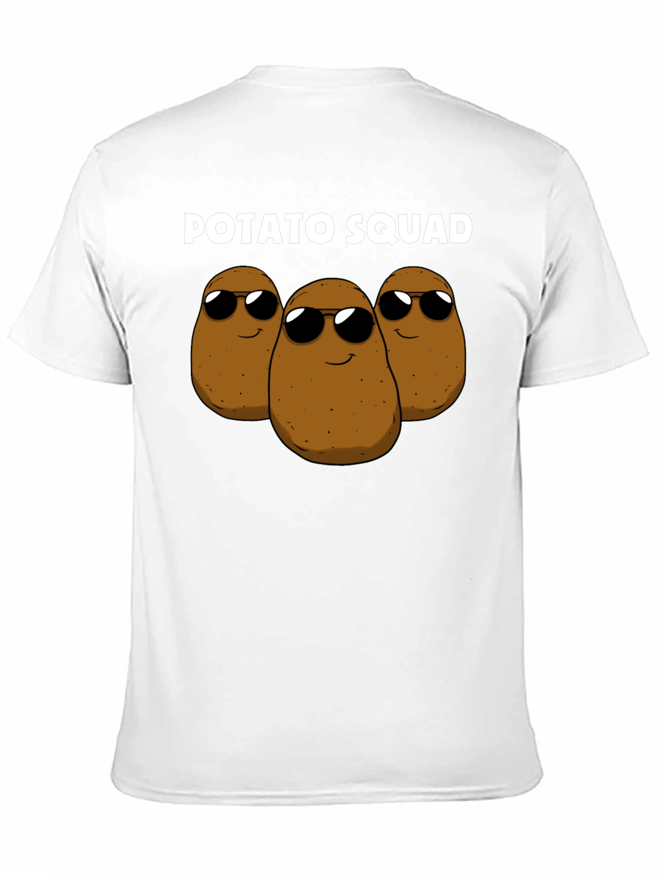 Black Potato Squad Graphic Tee - Funny Food Shirt view 11