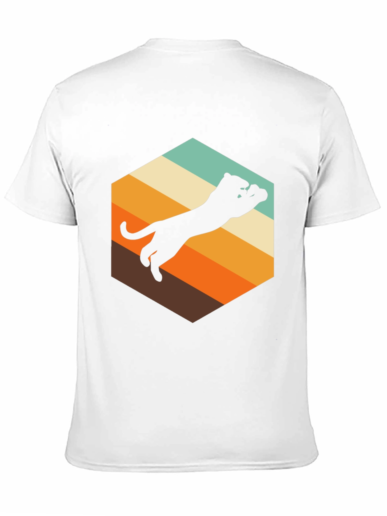 Black Retro Panther Graphic Tee - Men's Black T-Shirt view 11