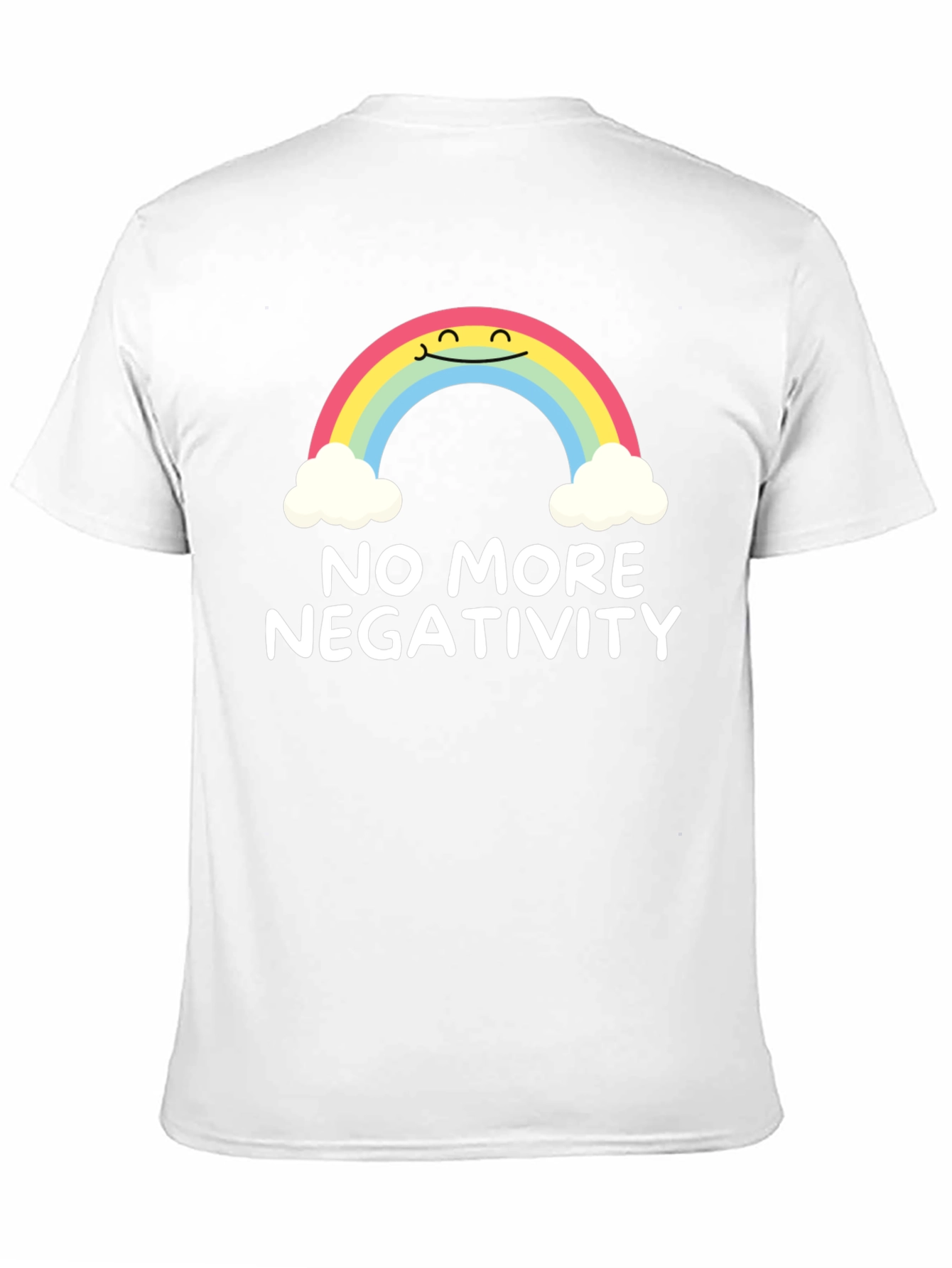 Optimistic Rainbow Graphic Tee - No More Negativity - 11