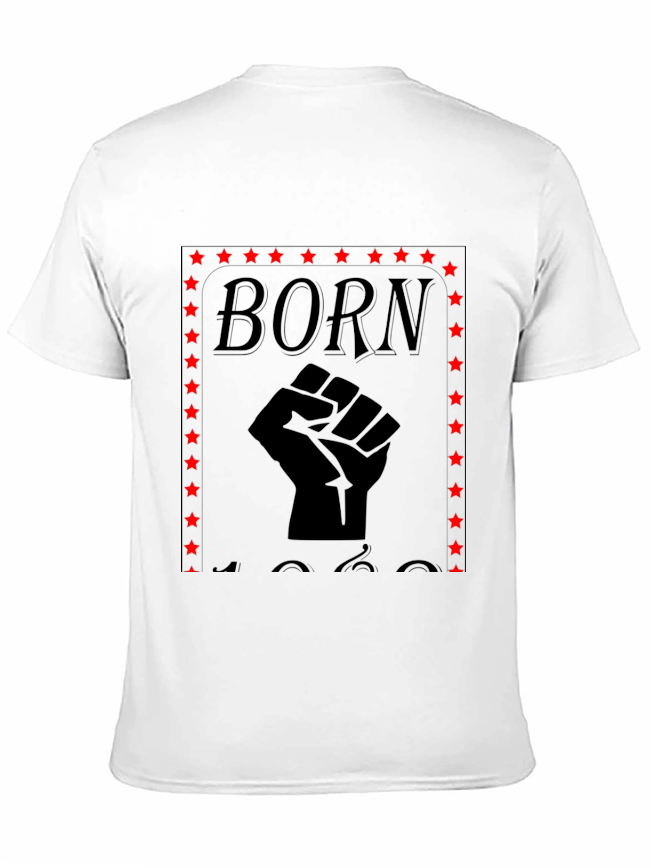 Black Born Strong Fist Graphic Tee - Black view 11