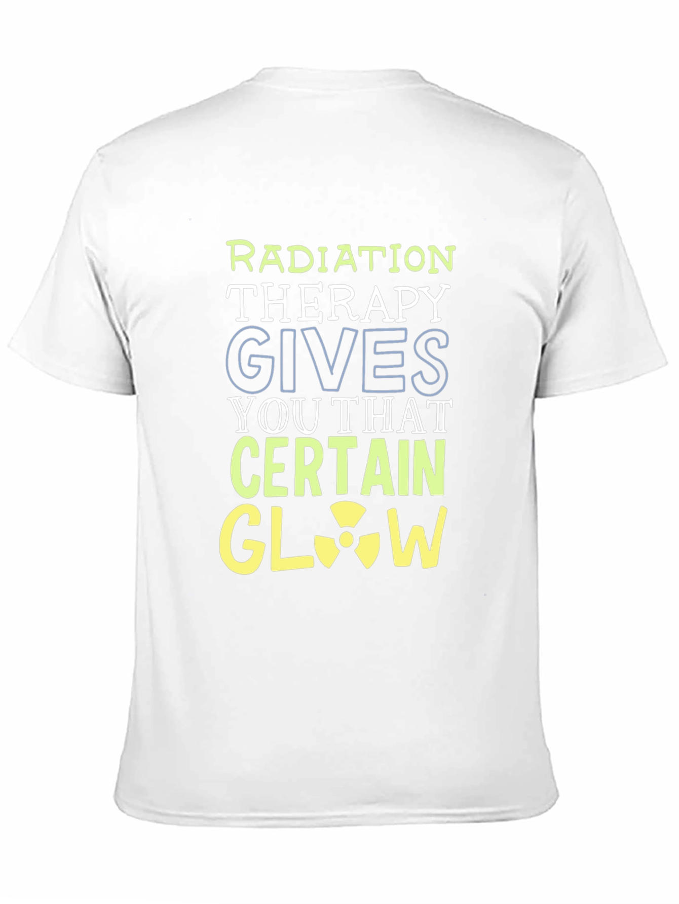 Black Radiation Therapy Glow Black Graphic T-Shirt view 11