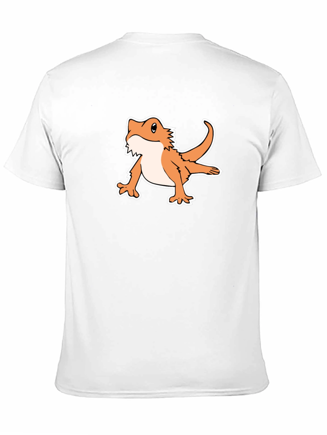 Black Bearded Dragon Tee - Cute Lizard Pet Graphic T-Shirt view 11