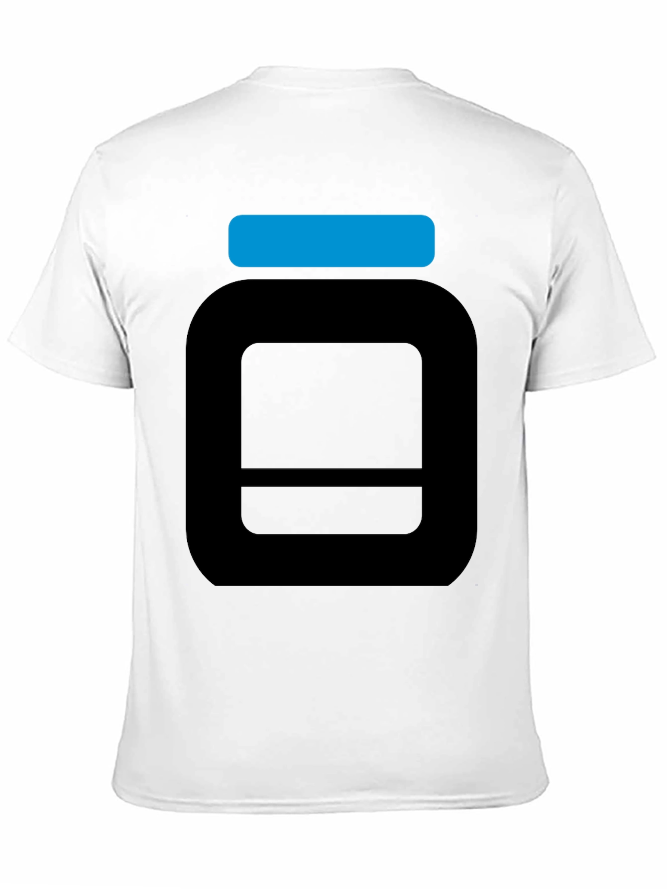 Black Bold Graphic Tee: Black T-Shirt with Abstract Design view 11